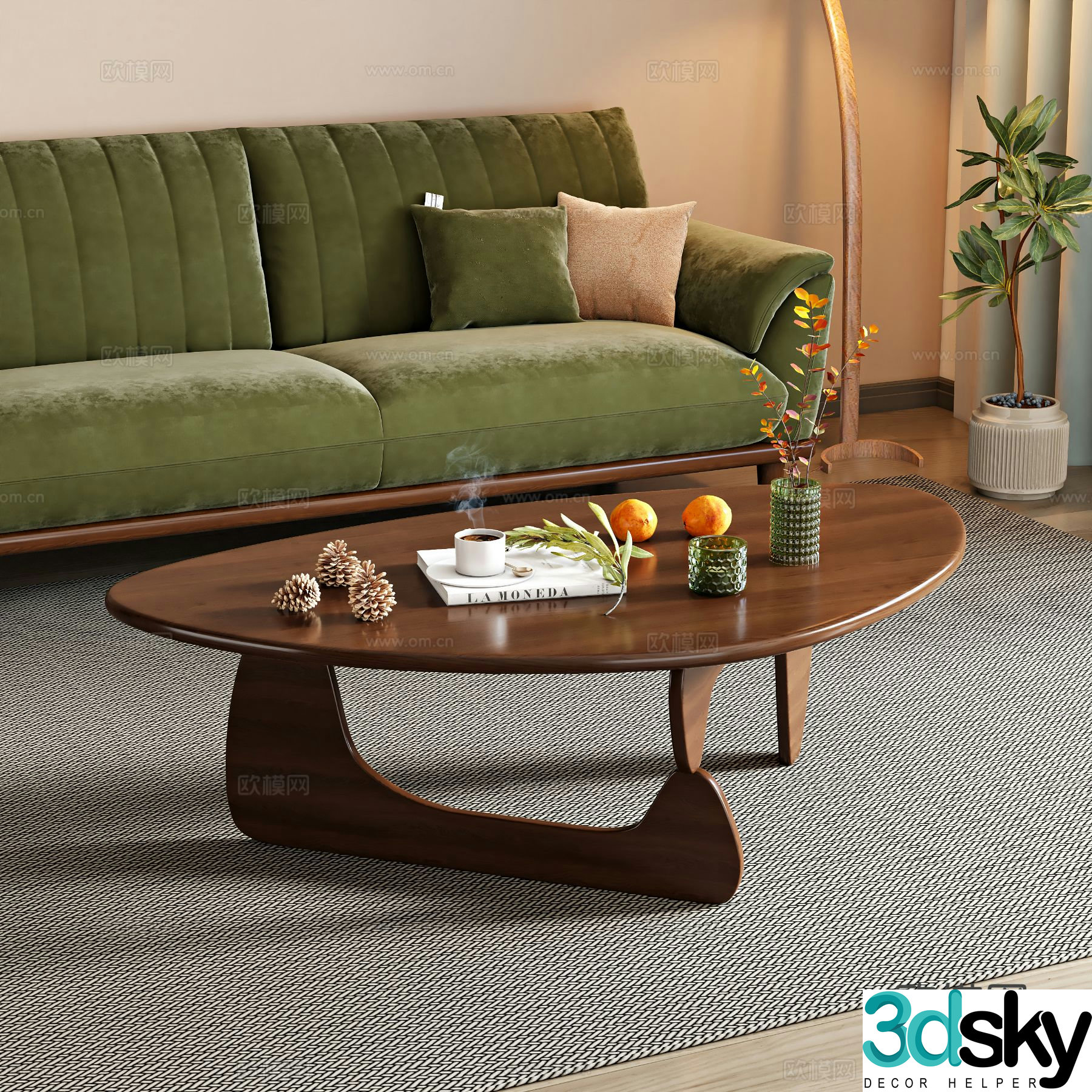 Medieval style coffee table 3D model