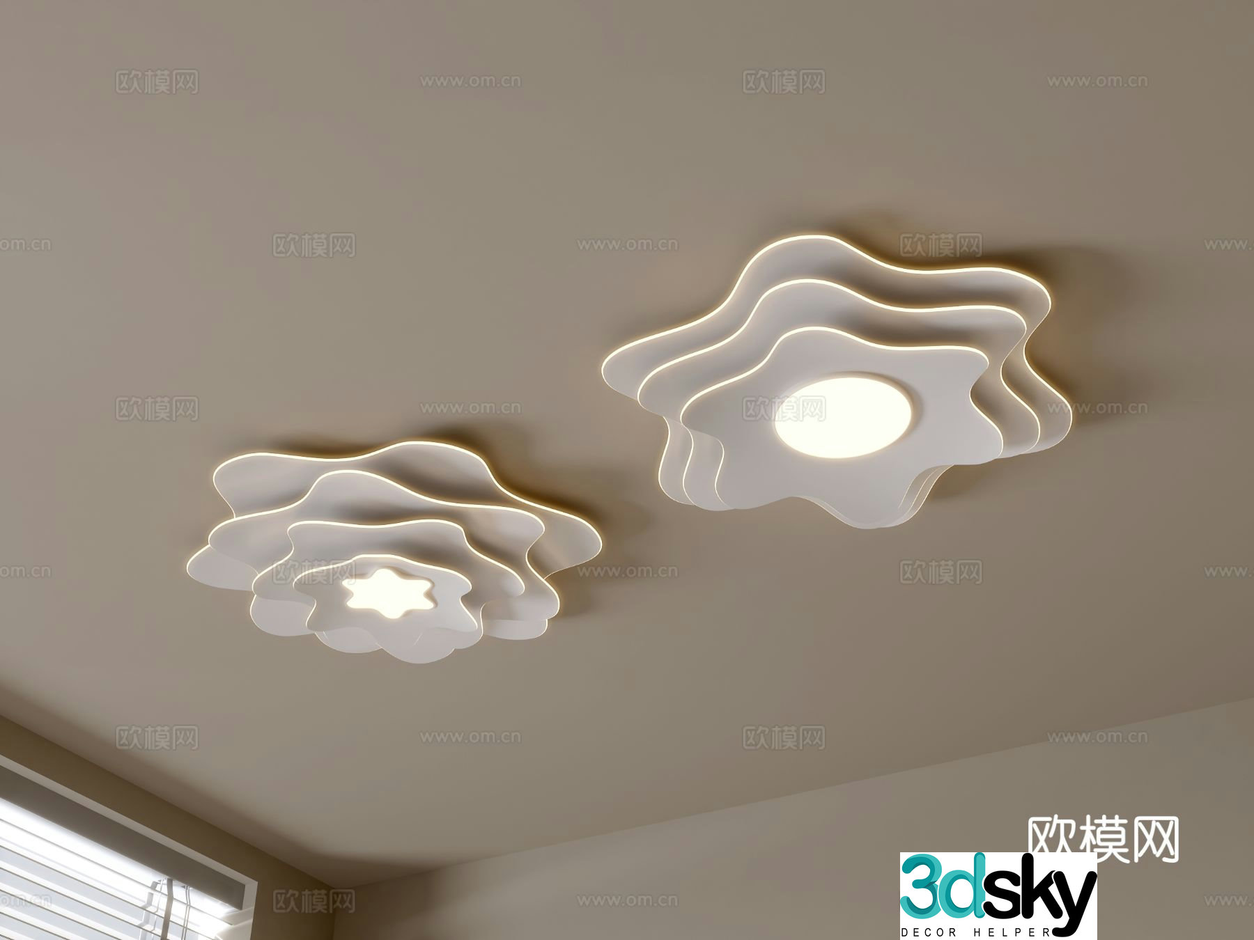 Modern ceiling lamp 3d model