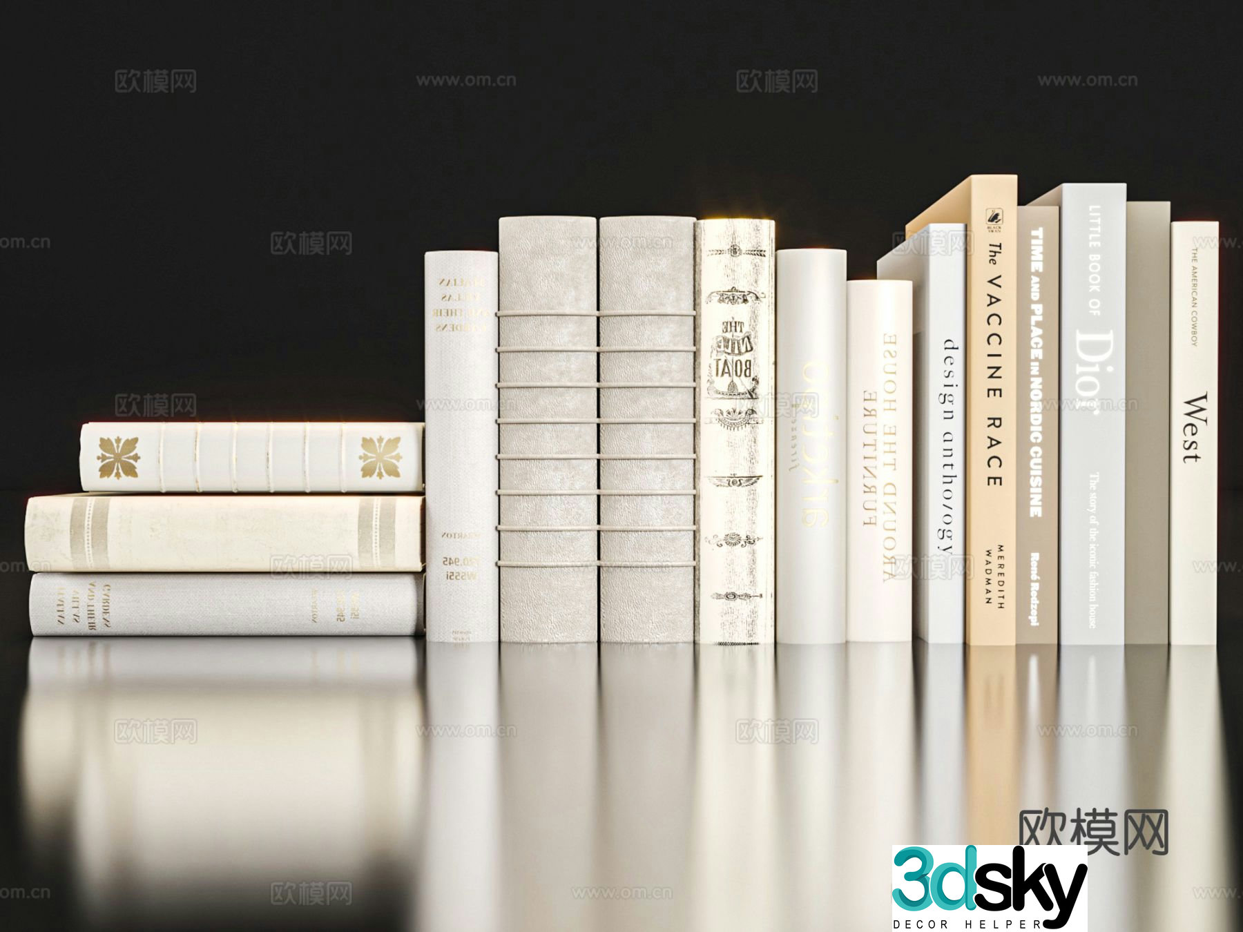 books book magazine 3d model