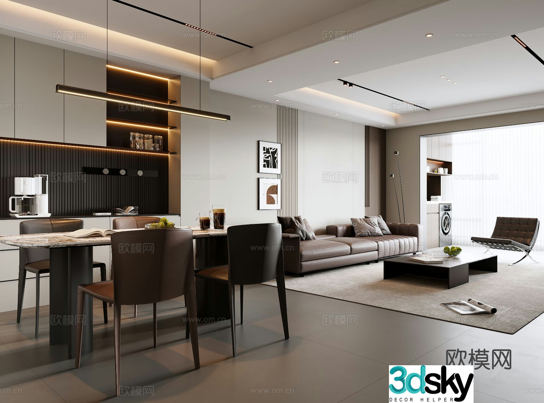Italian restaurant 3d model