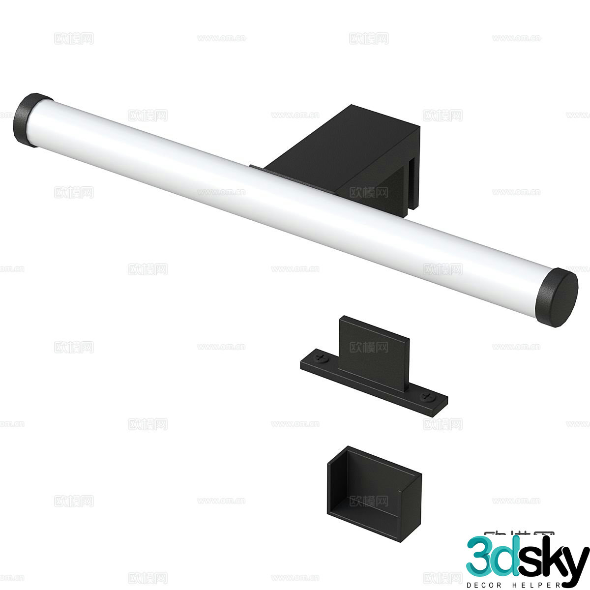 Modern minimalist wall lamp mirror headlight 3d model