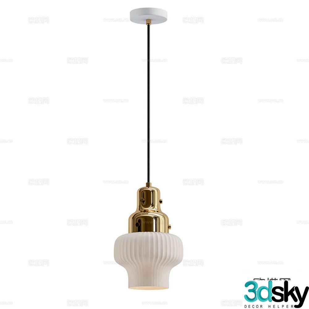 Bedside small chandelier 3d model