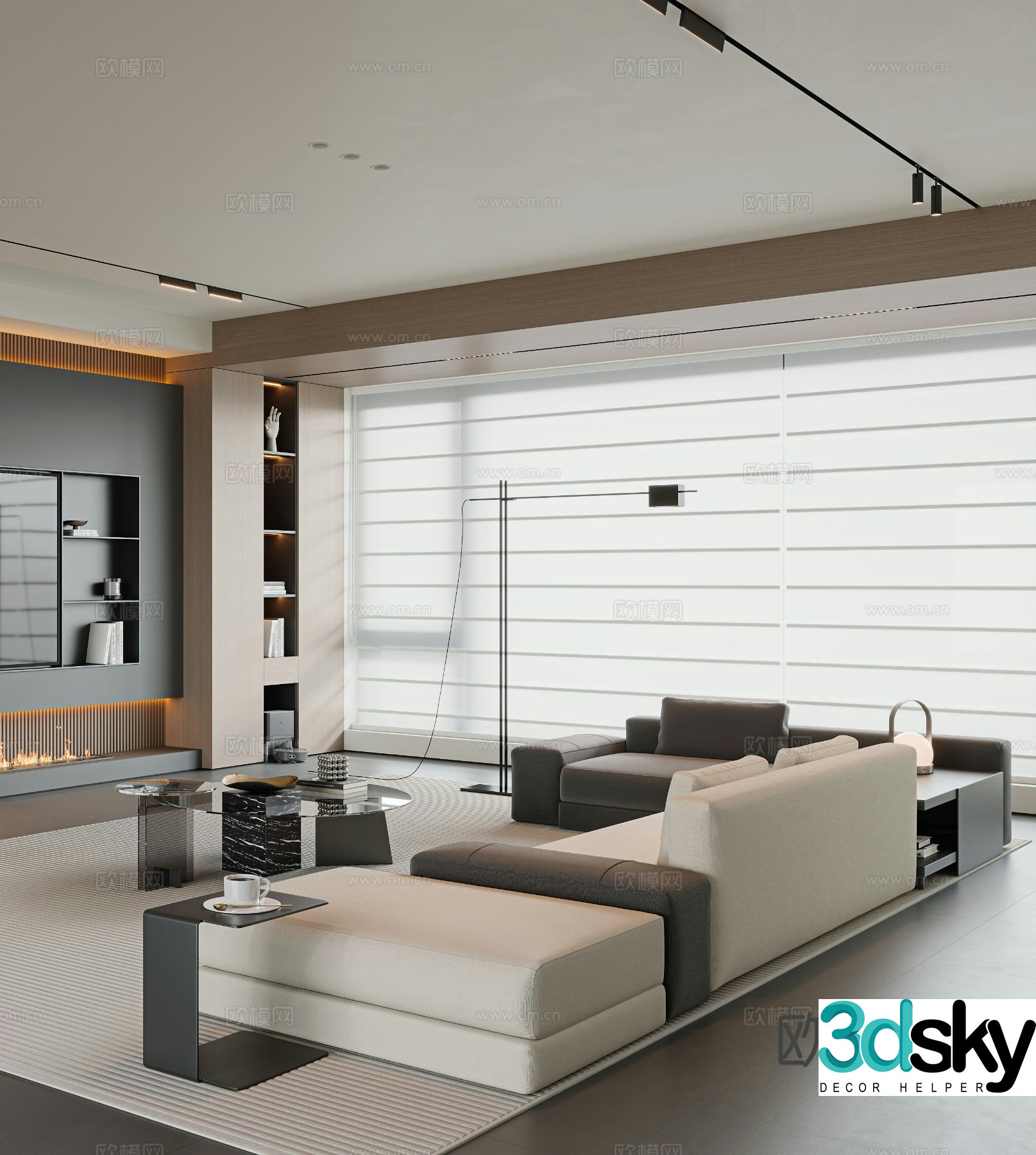 Italian living room 3d model