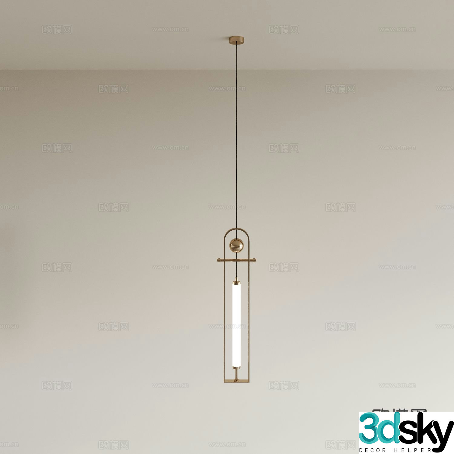 Restaurant chandelier bedroom chandelier bar chandelier 3d model