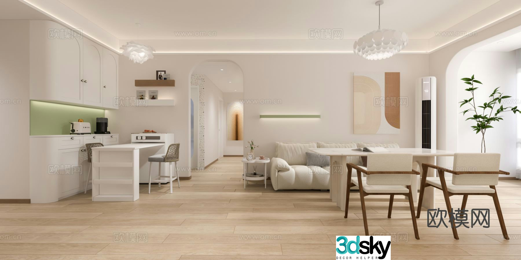 French restaurant 3d model