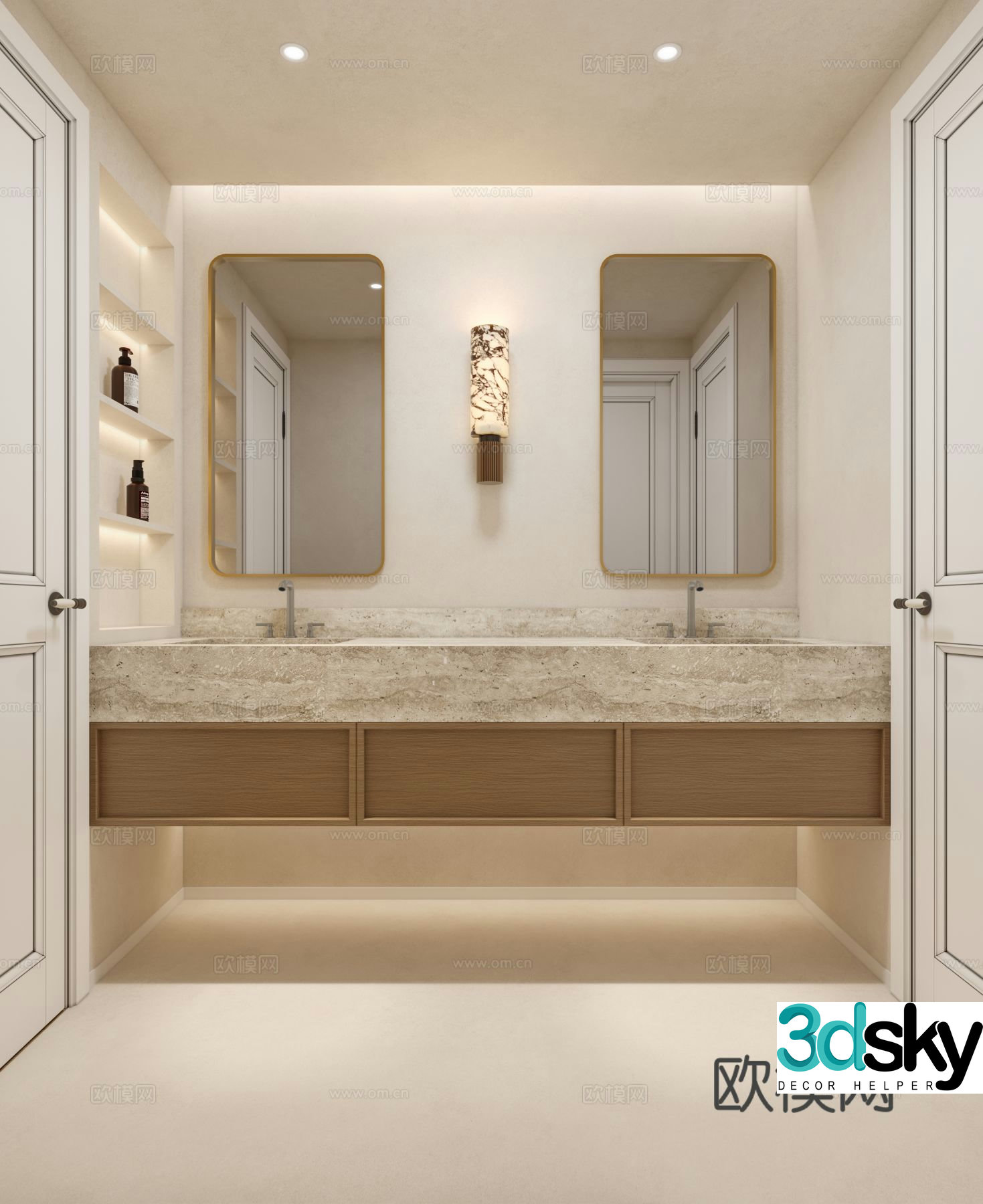 Modern bathroom sink bathroom 3d model