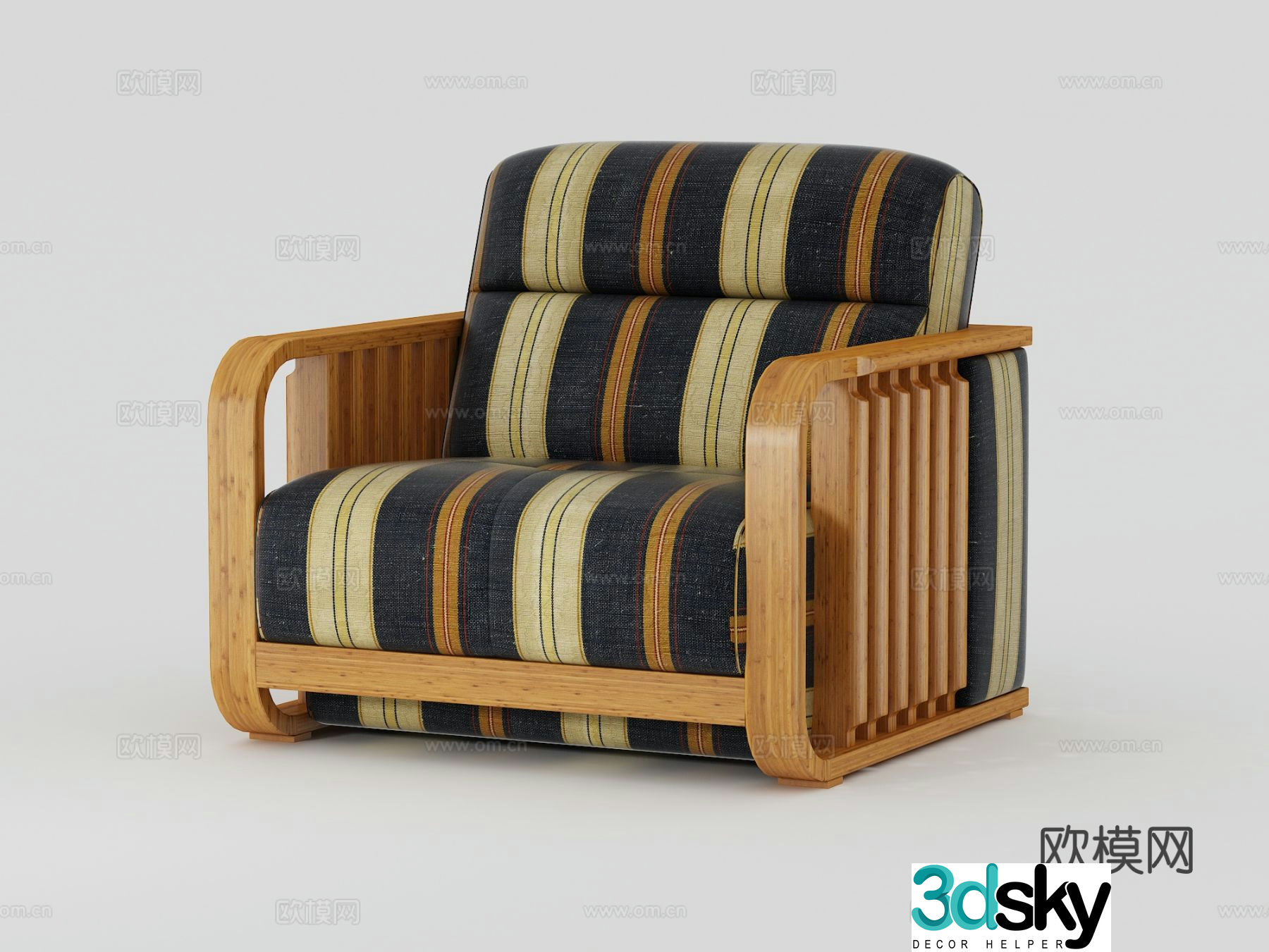 Single sofa leisure sofa 3d model