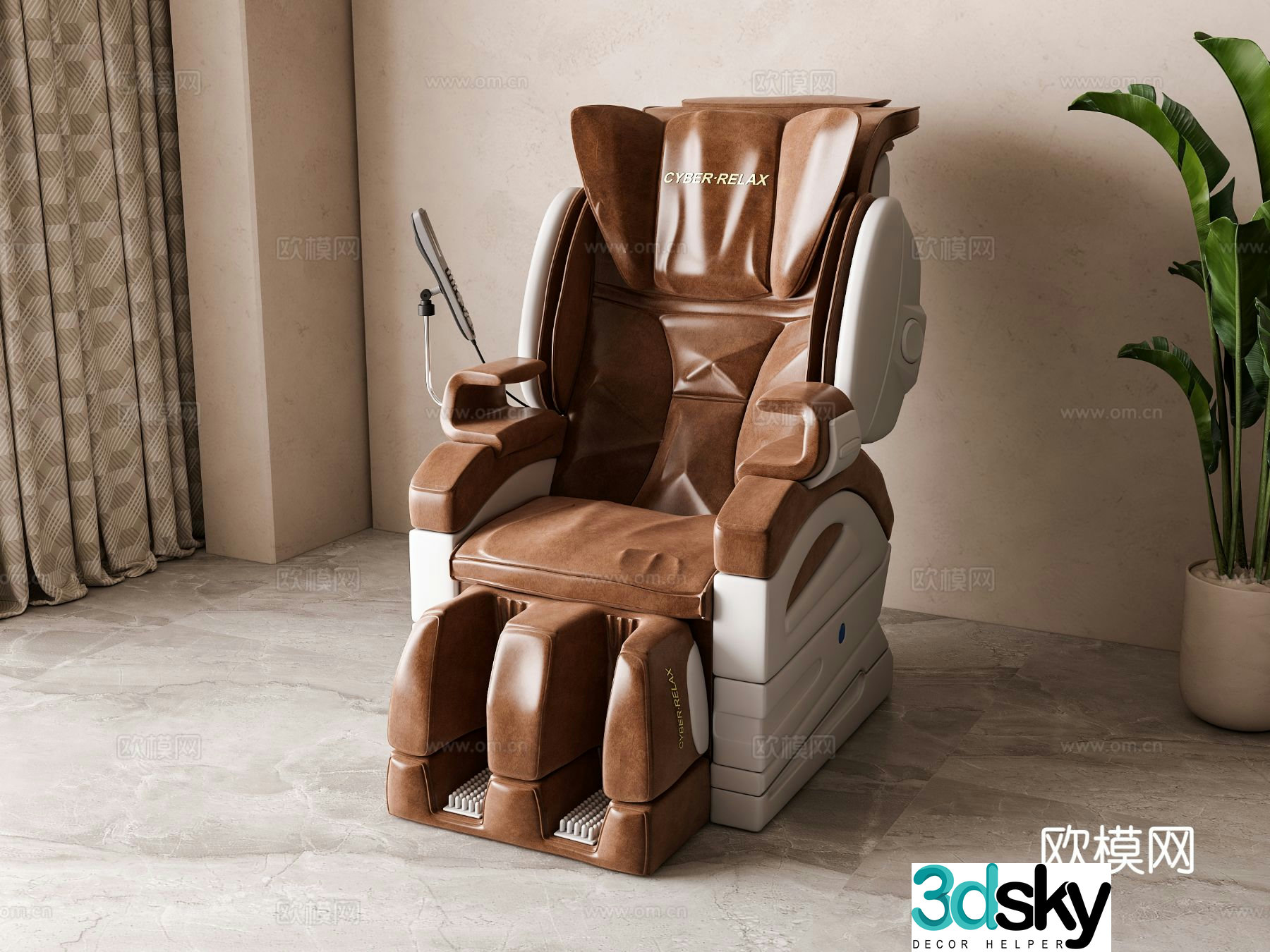 Modern massage chair 3d model