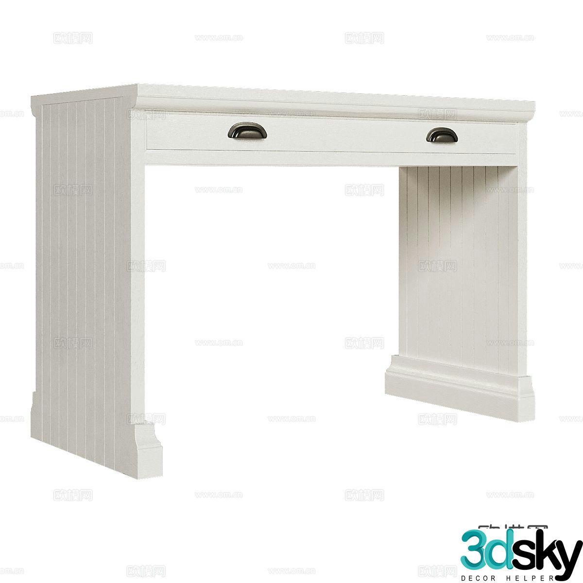 Nordic simple desk desk 3d model
