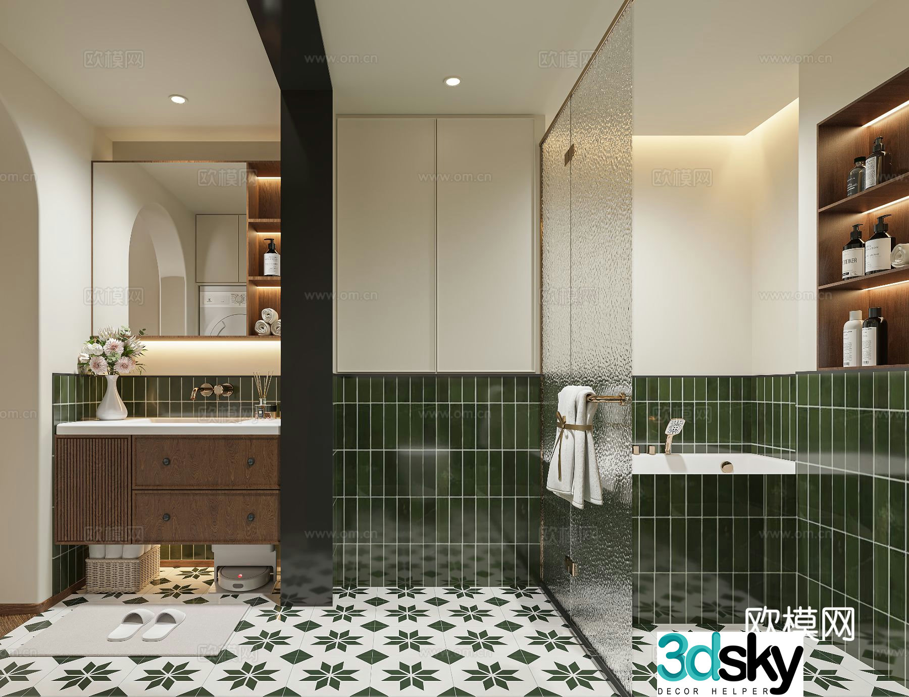 Medieval style bathroom bathroom 3d model