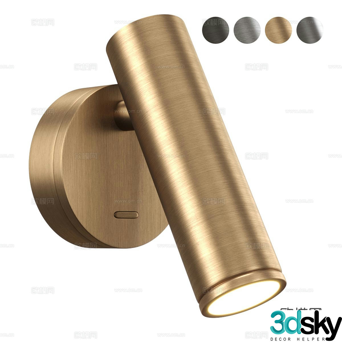 Light luxury wall lamp rotating wall lamp 3d model