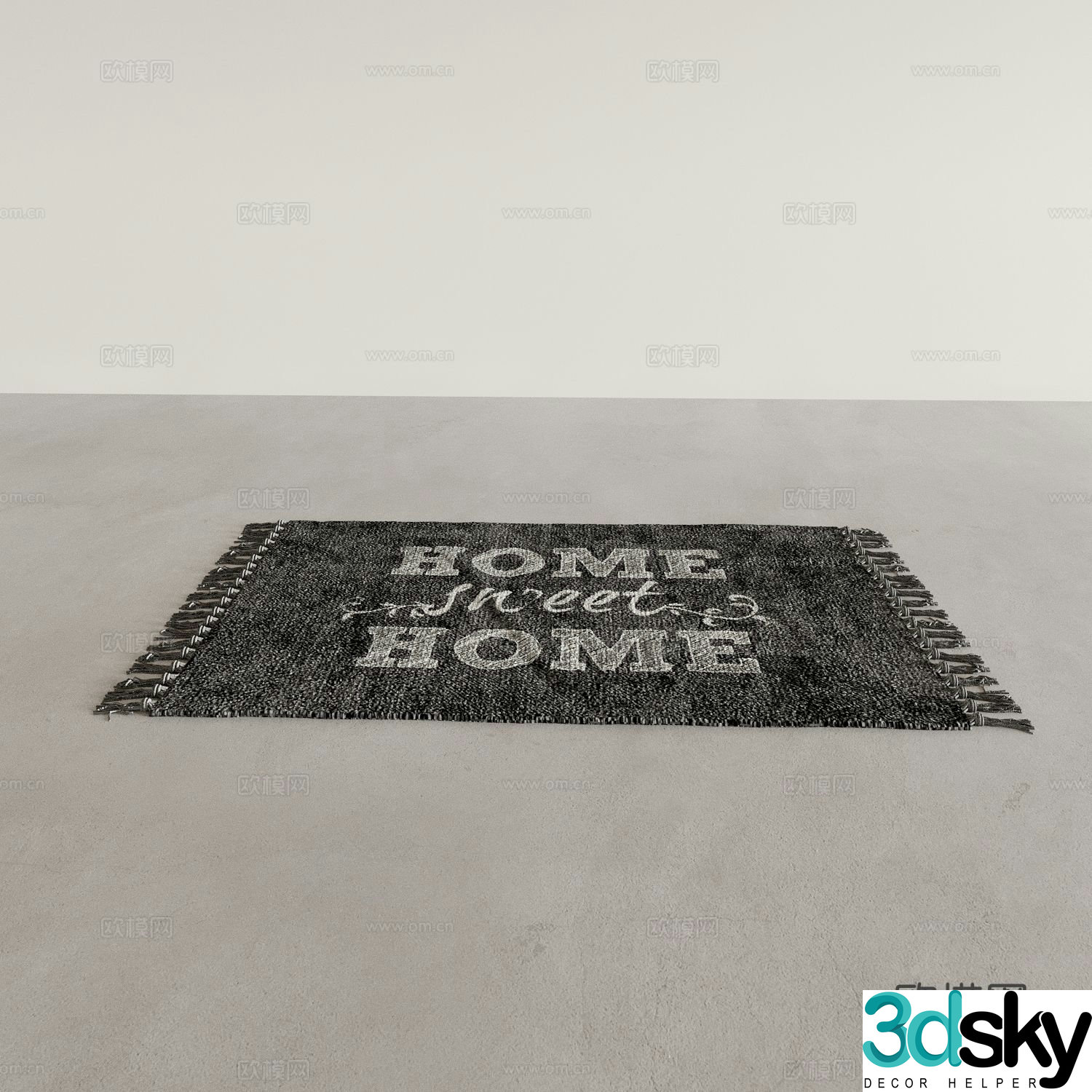 carpet floor mat 3d model