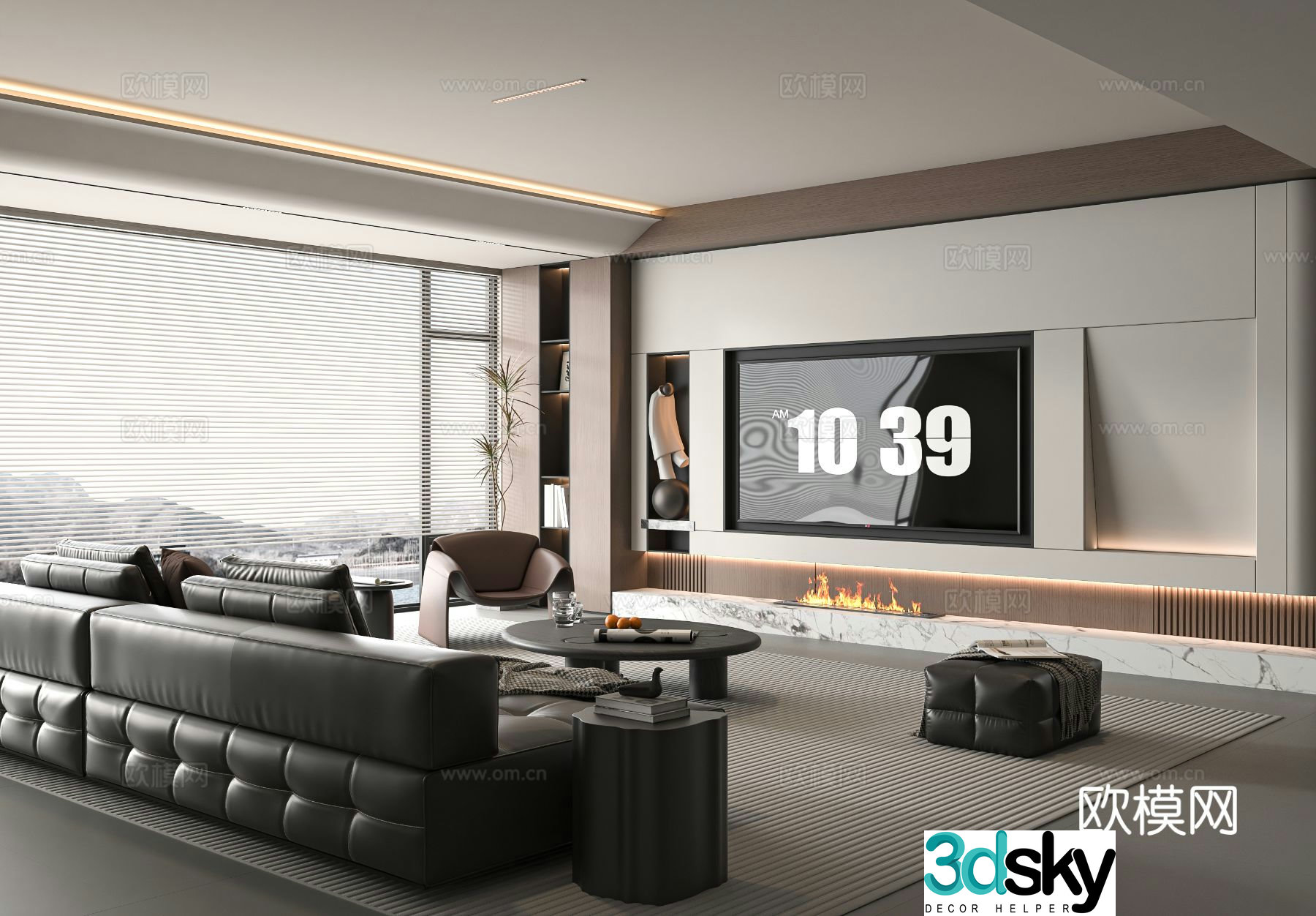 Modern living room 3d model
