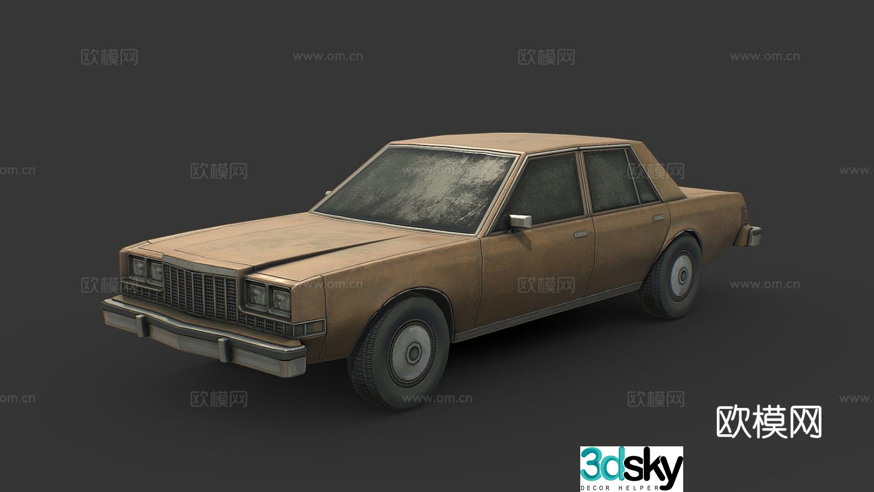 diplomat sedan car 3d model