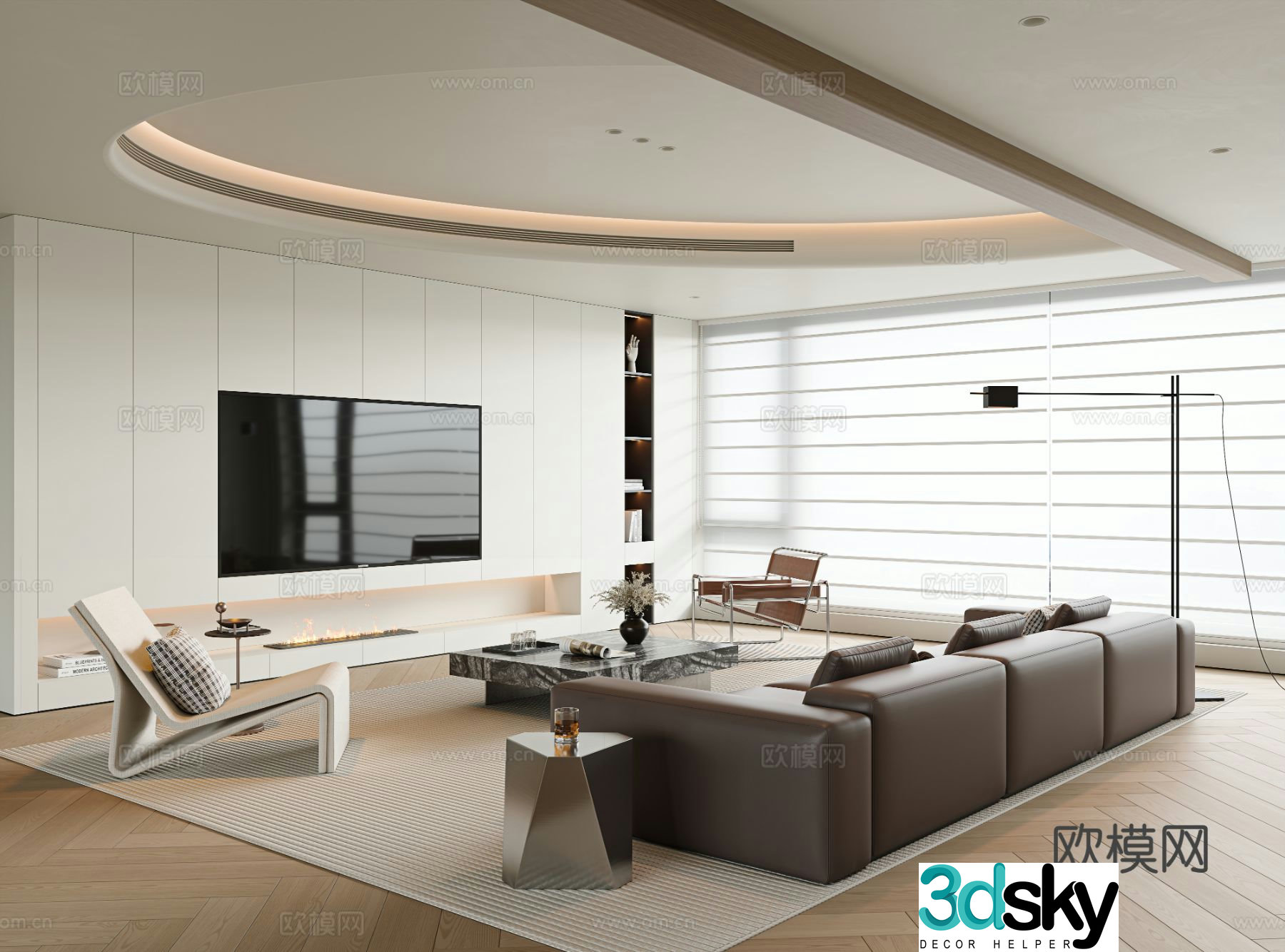 Italian living room 3d model
