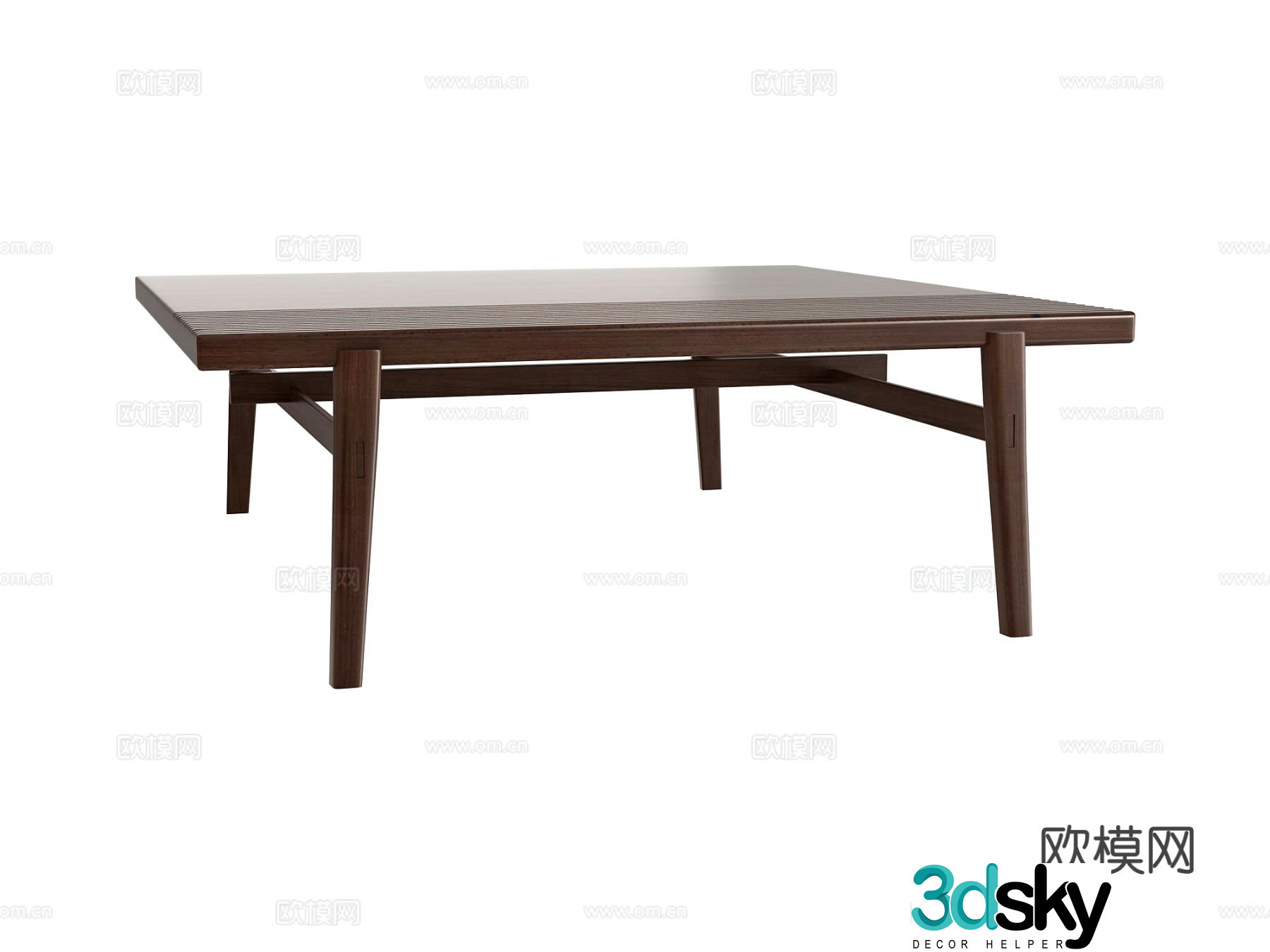 New Chinese style wooden coffee table 3d model