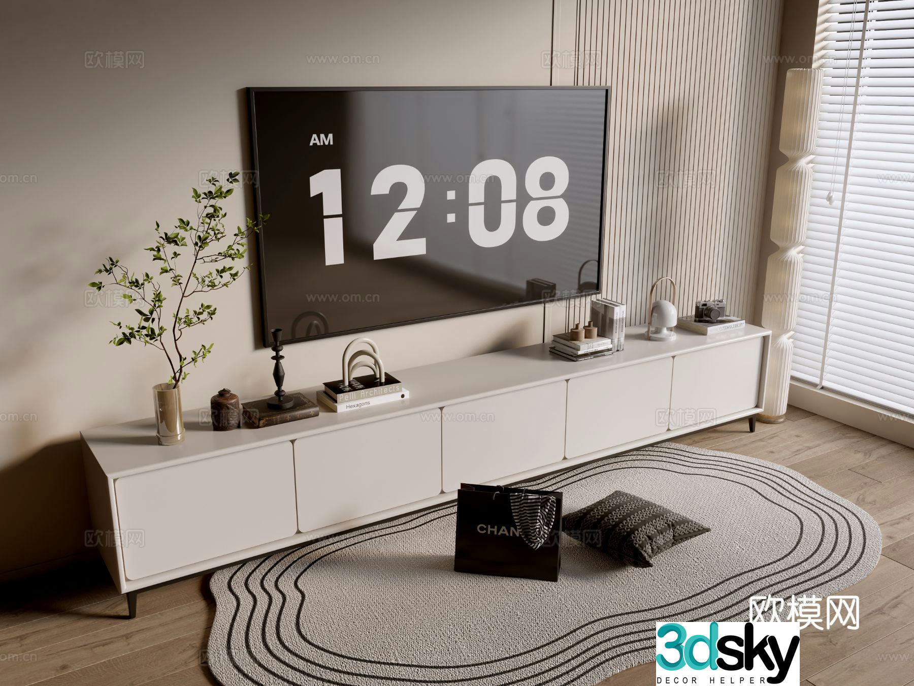 Modern TV cabinet 3d model
