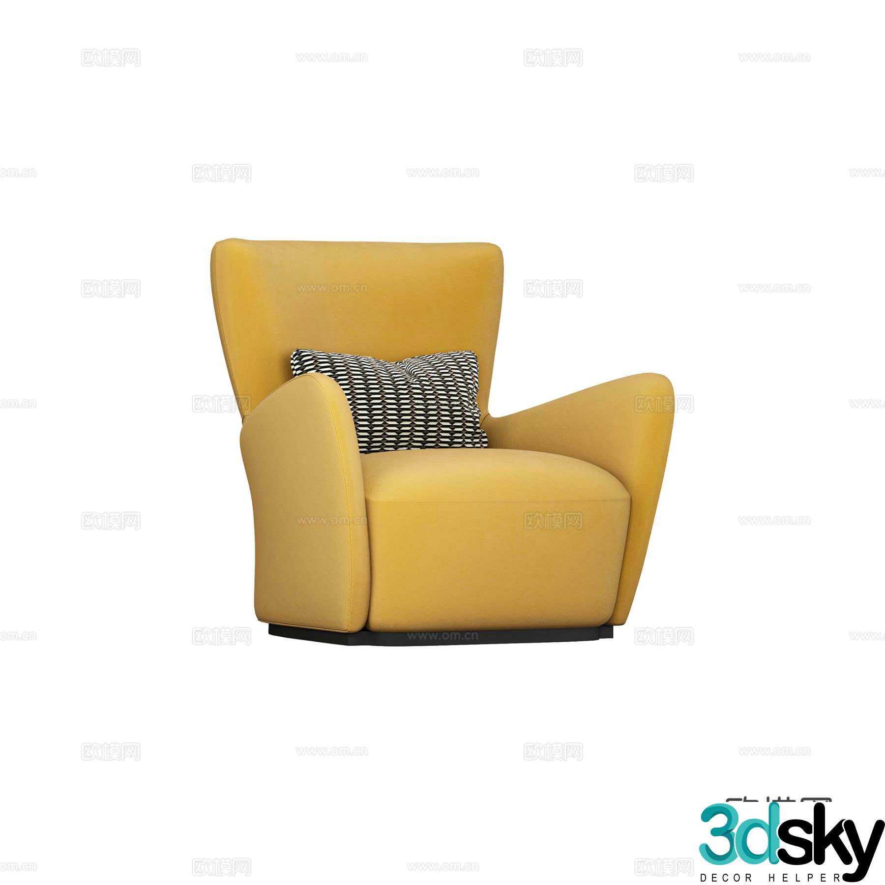 Modern leisure sofa 3d model