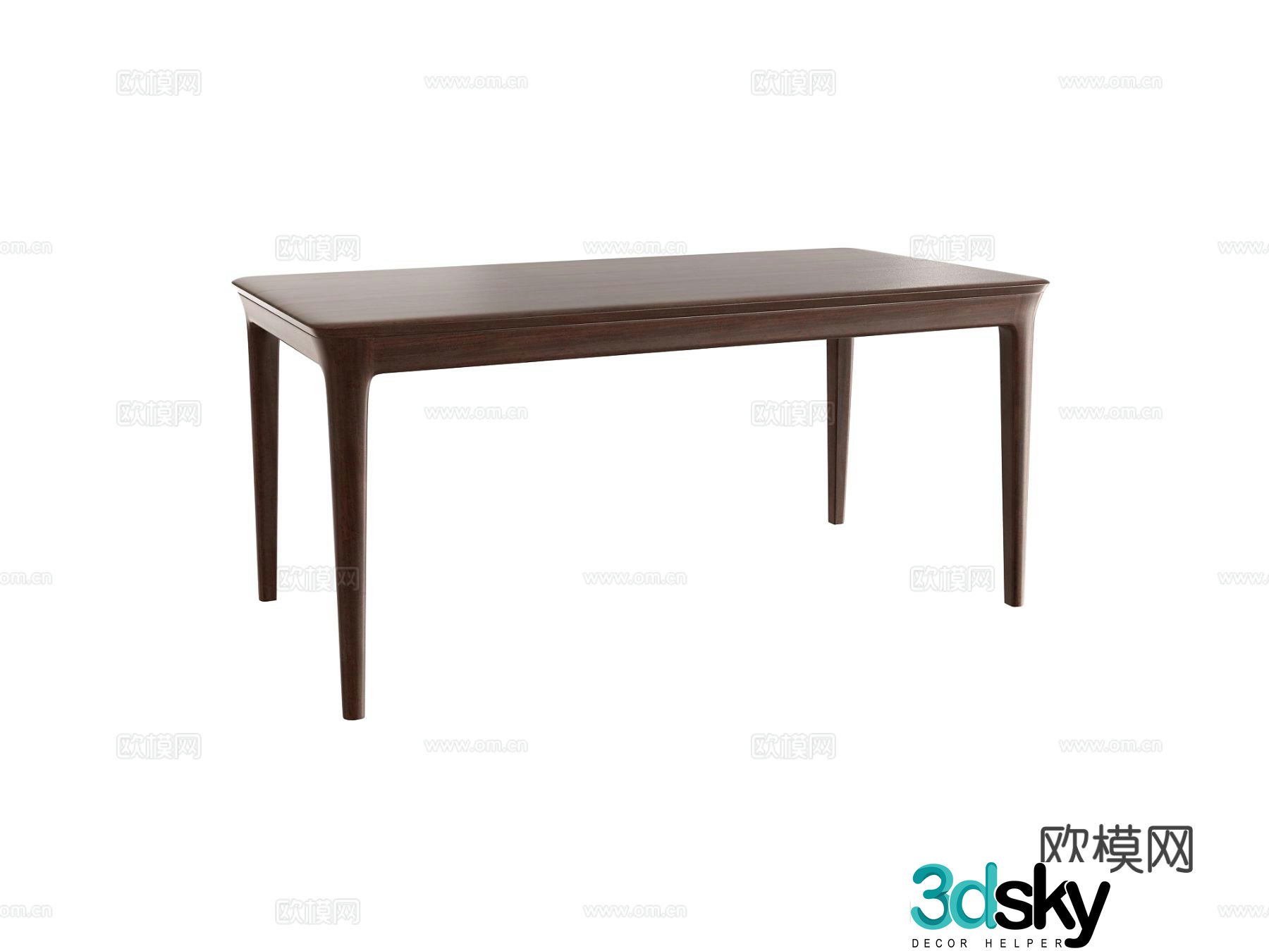 New Chinese dining table 3d model