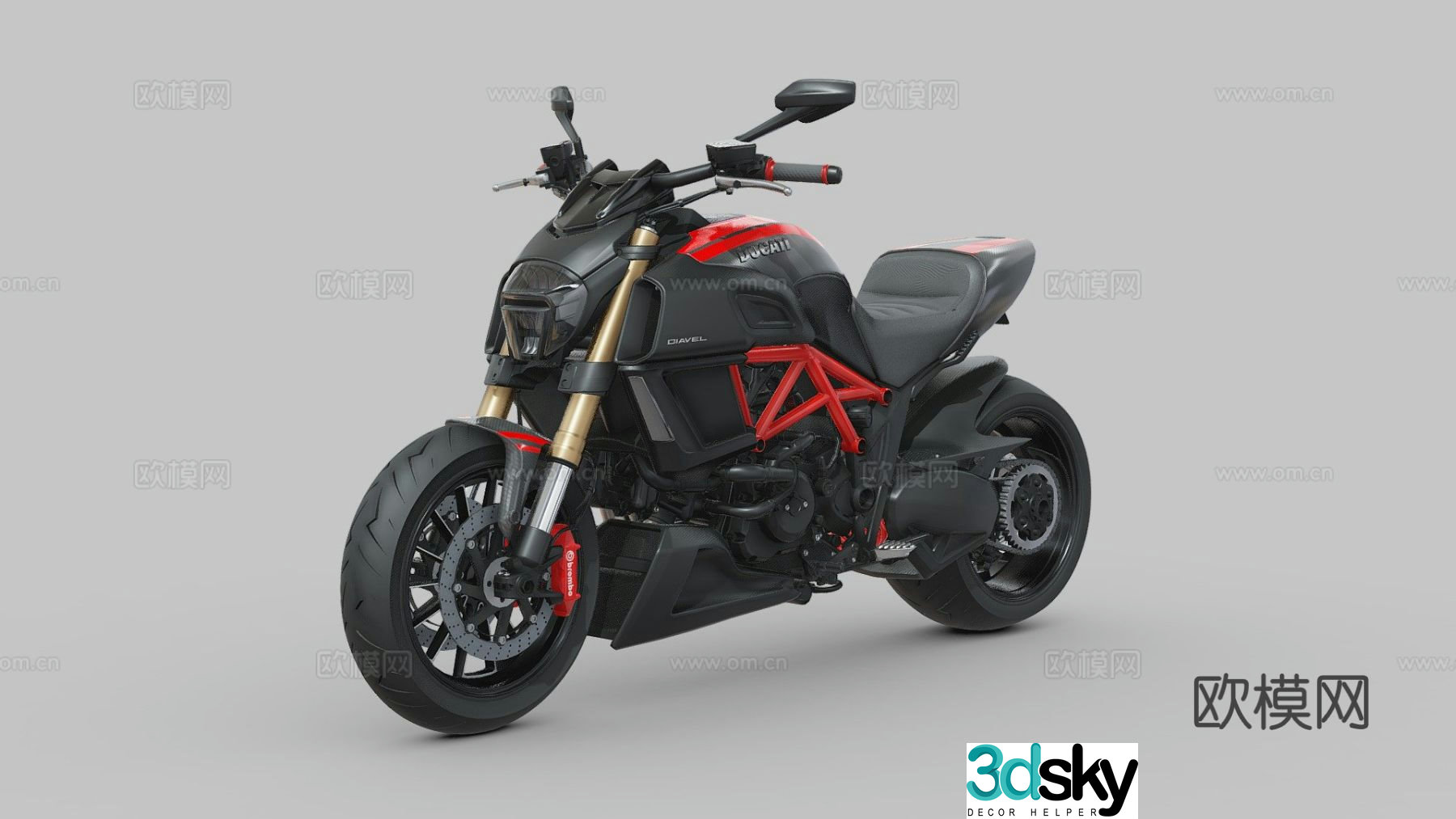 Ducati devil motorcycle 3d model