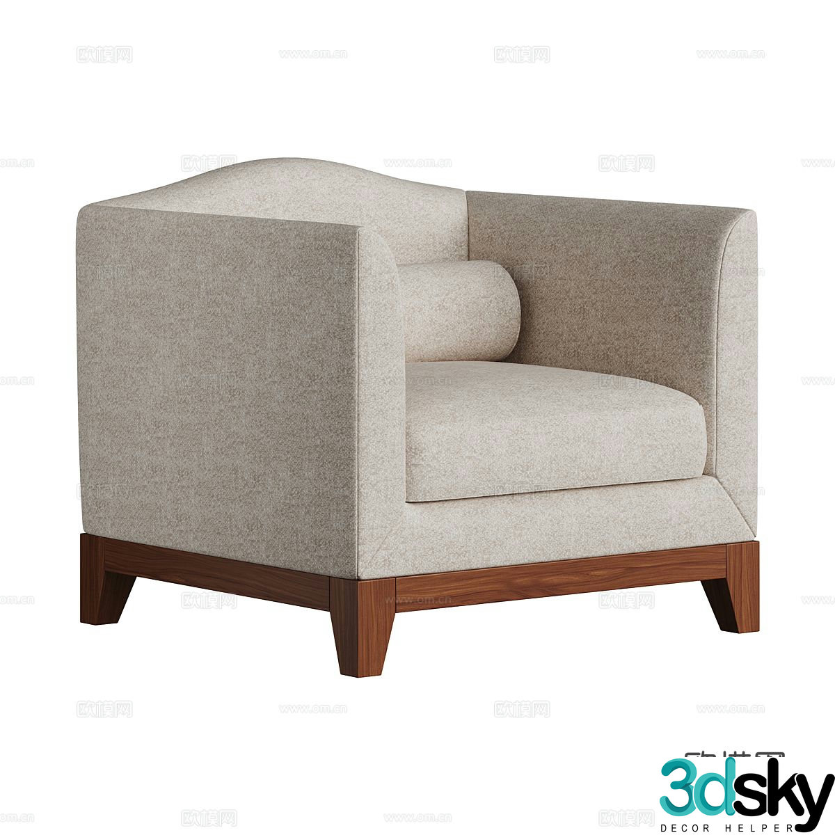 Modern single sofa 3d model