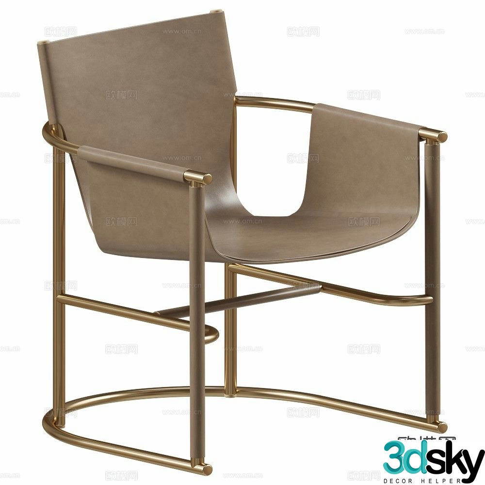 chair single chair leisure chair 3d model