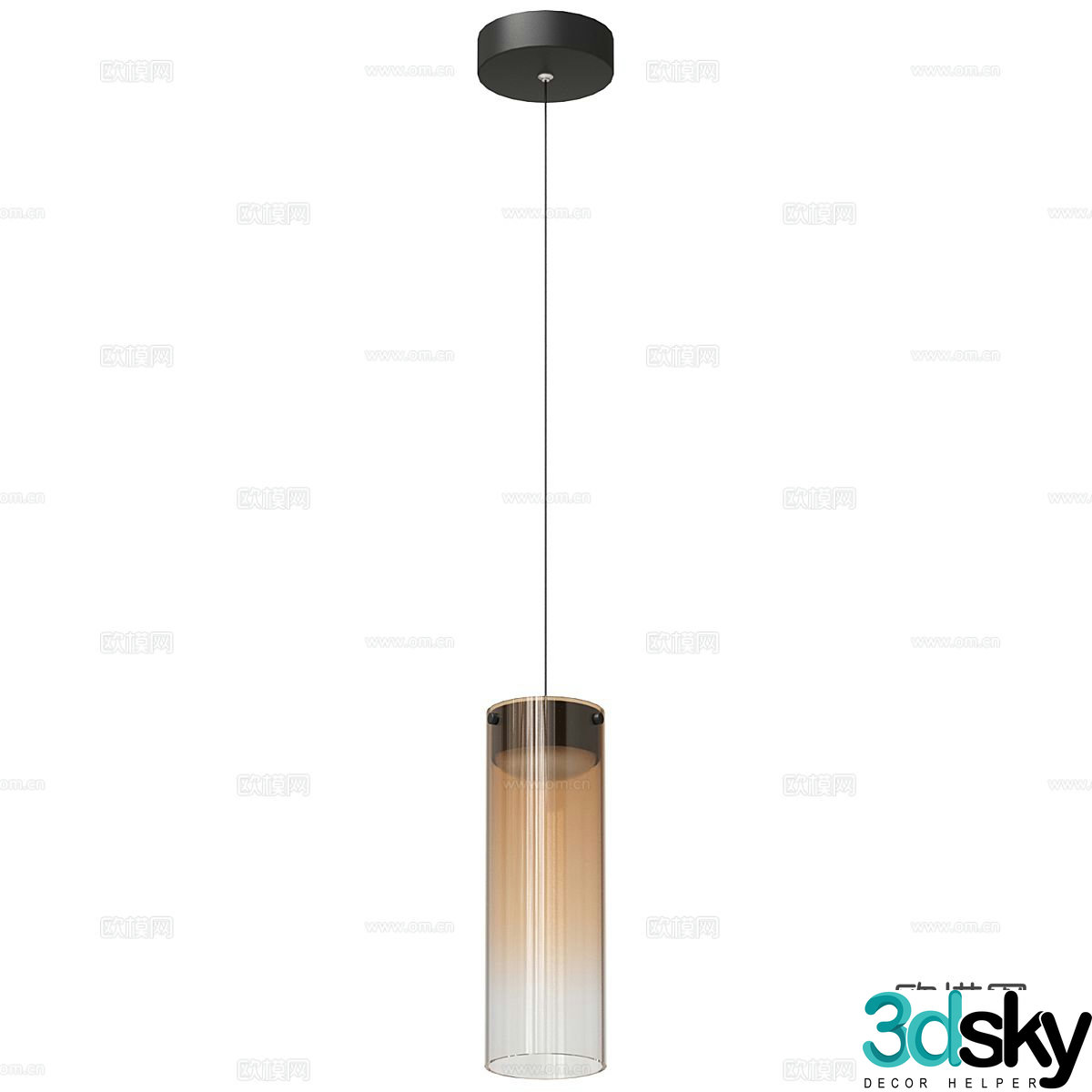 Light luxury small chandelier 3D model