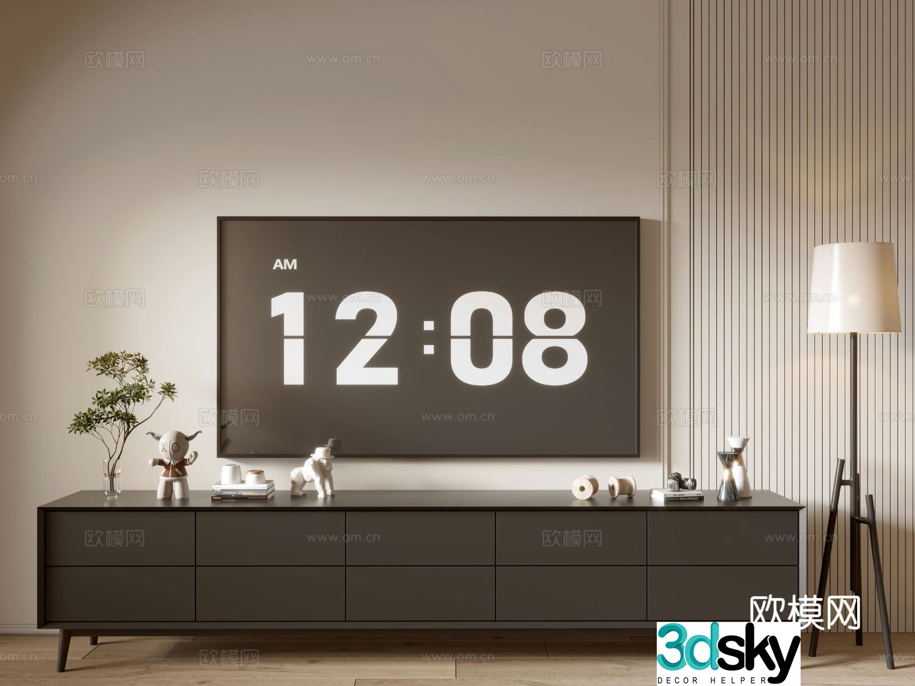 Modern TV cabinet 3d model