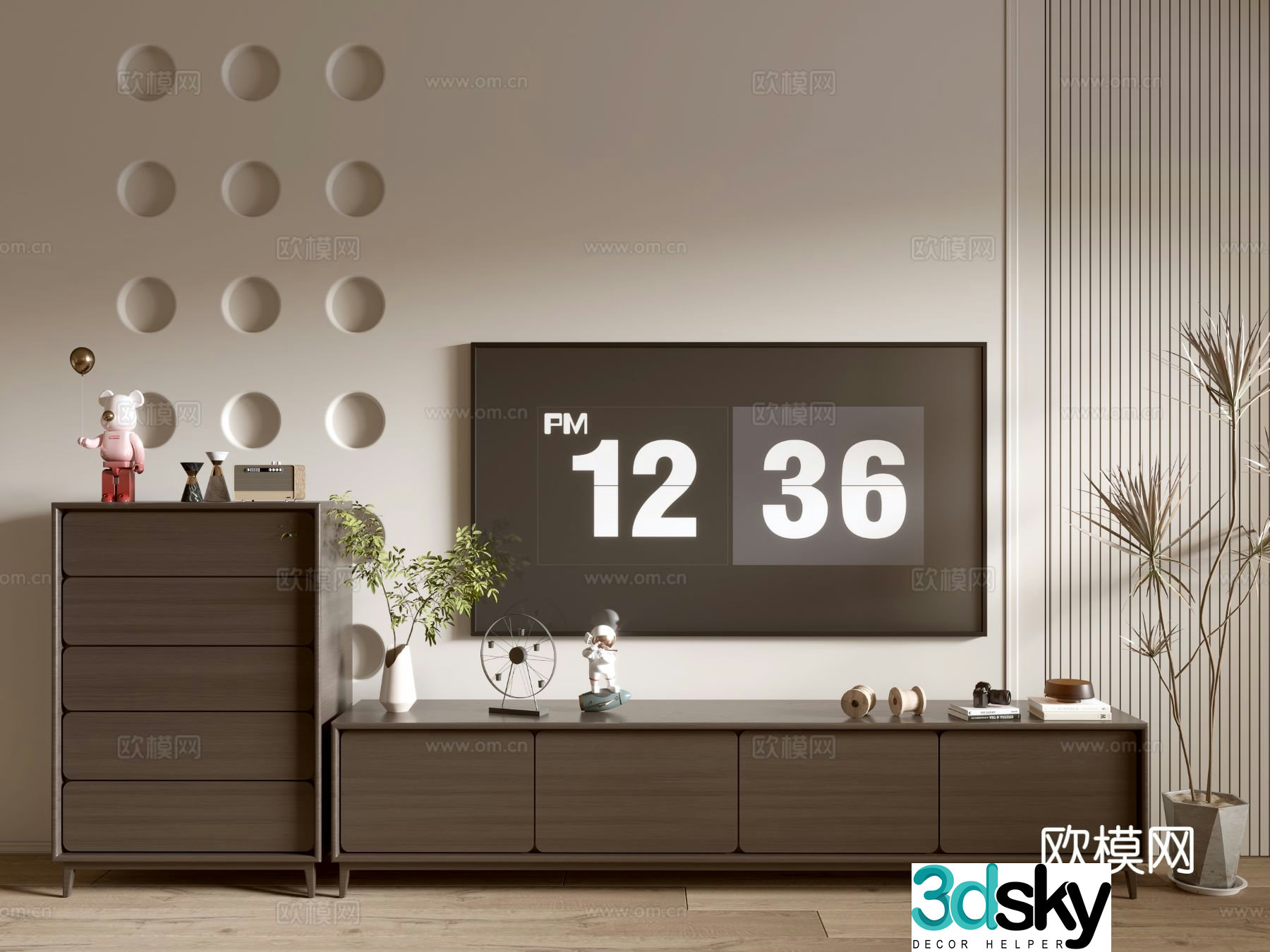 Modern TV cabinet 3d model