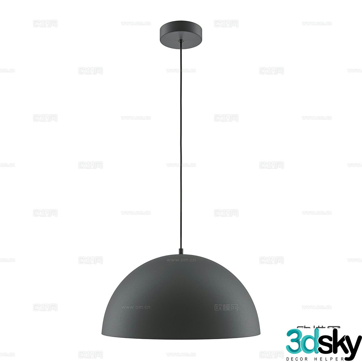 Simple chandelier restaurant chandelier 3d model