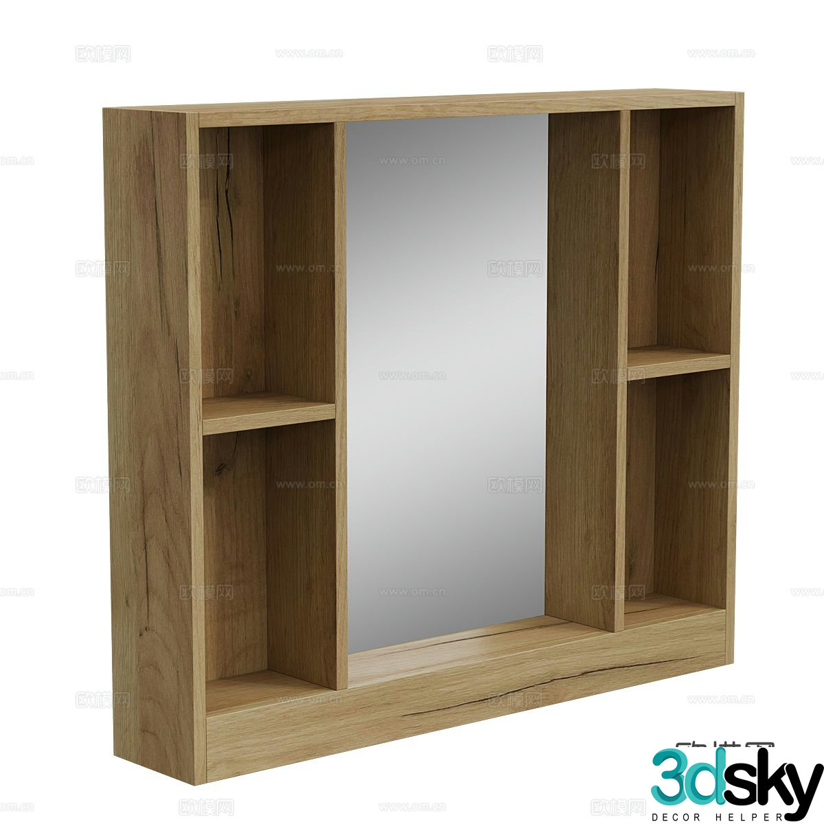 Nordic simple hanging cabinet wall hanging cabinet 3d model