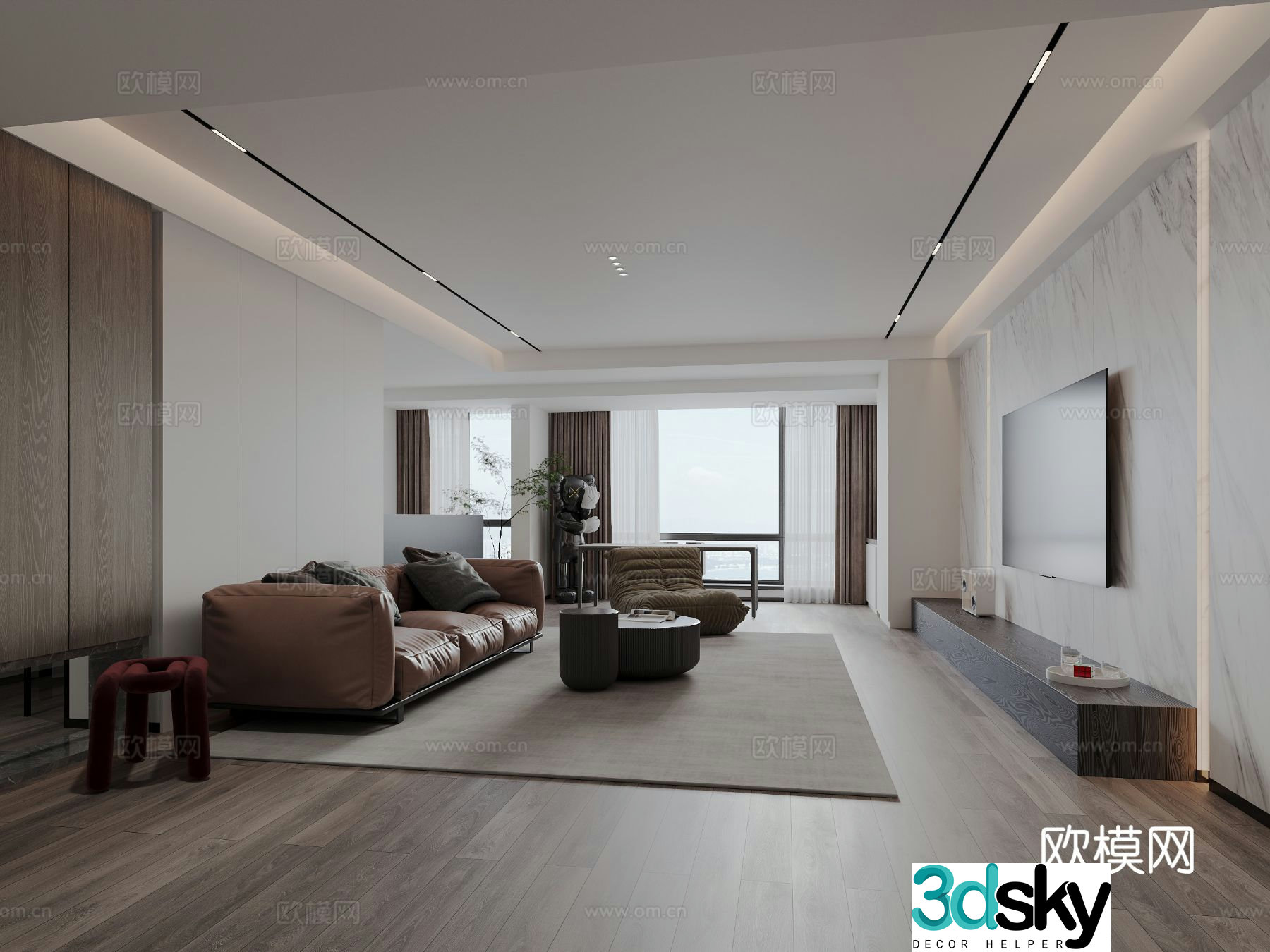 Italian living room 3d model