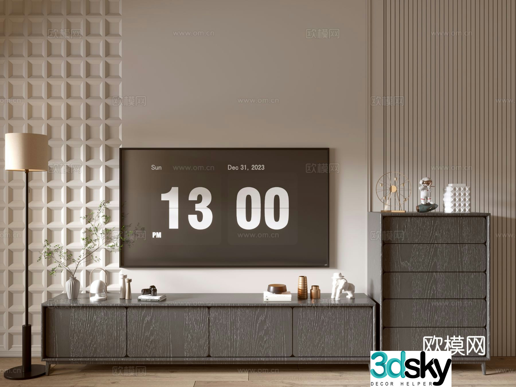 Modern TV cabinet 3d model