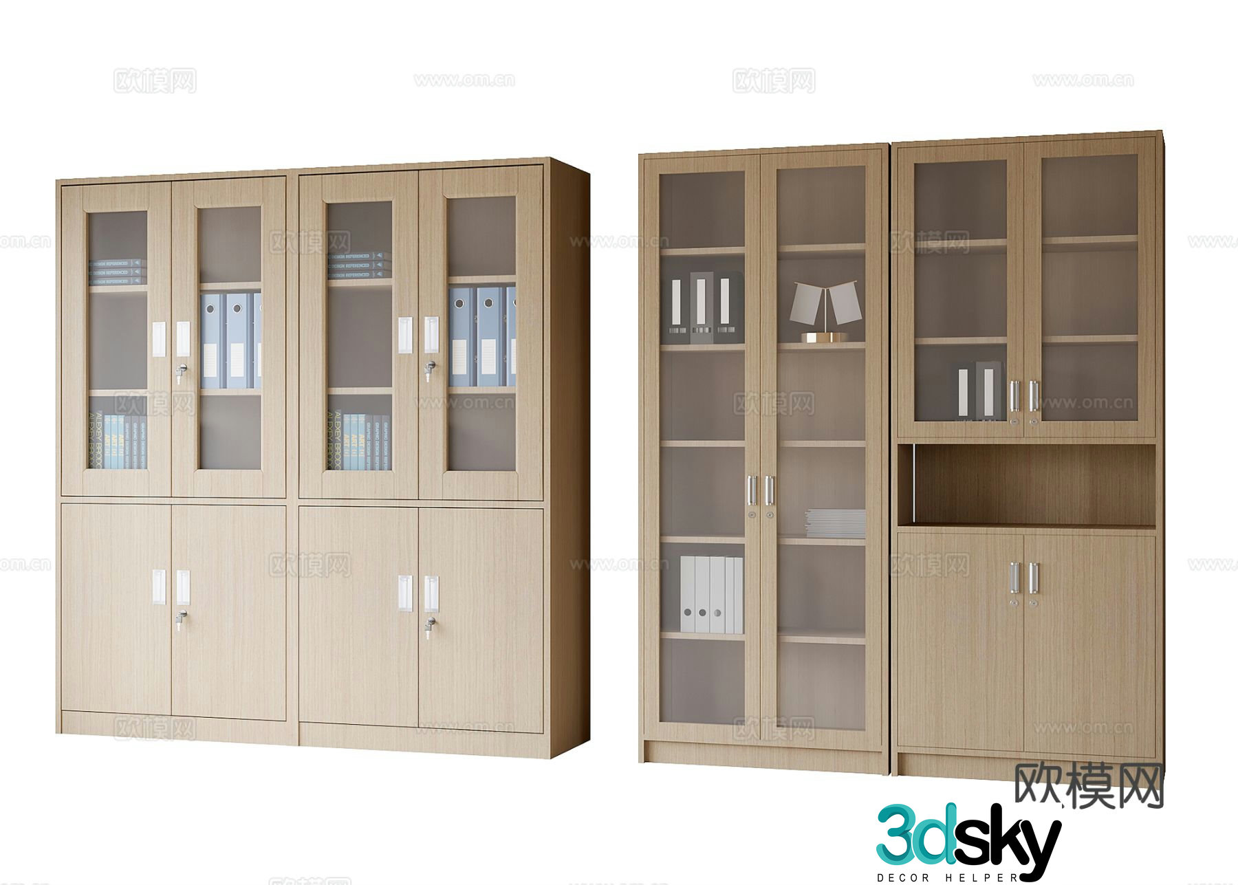 Modern filing cabinet information cabinet filing cabinet 3d model