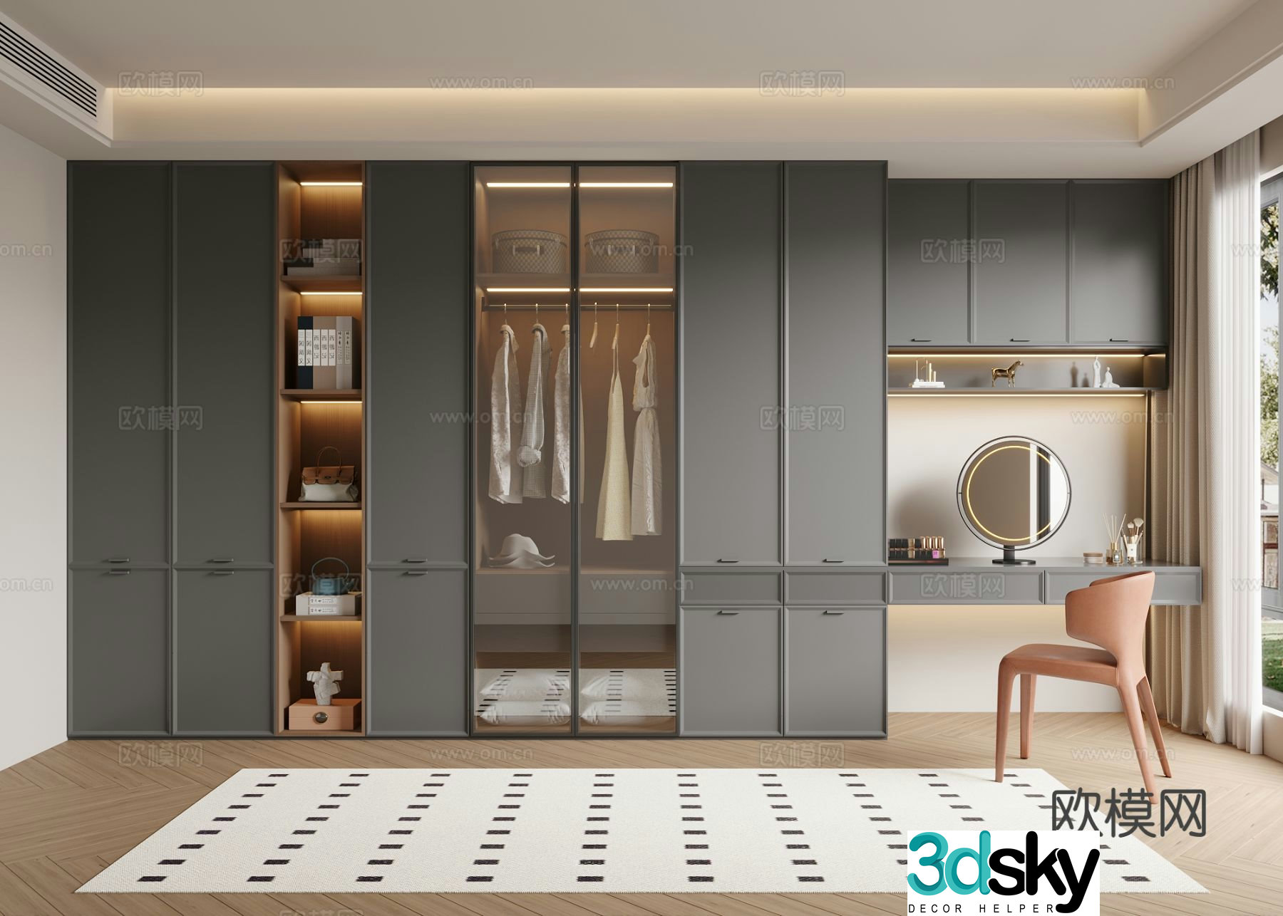 Italian cloakroom 3D model