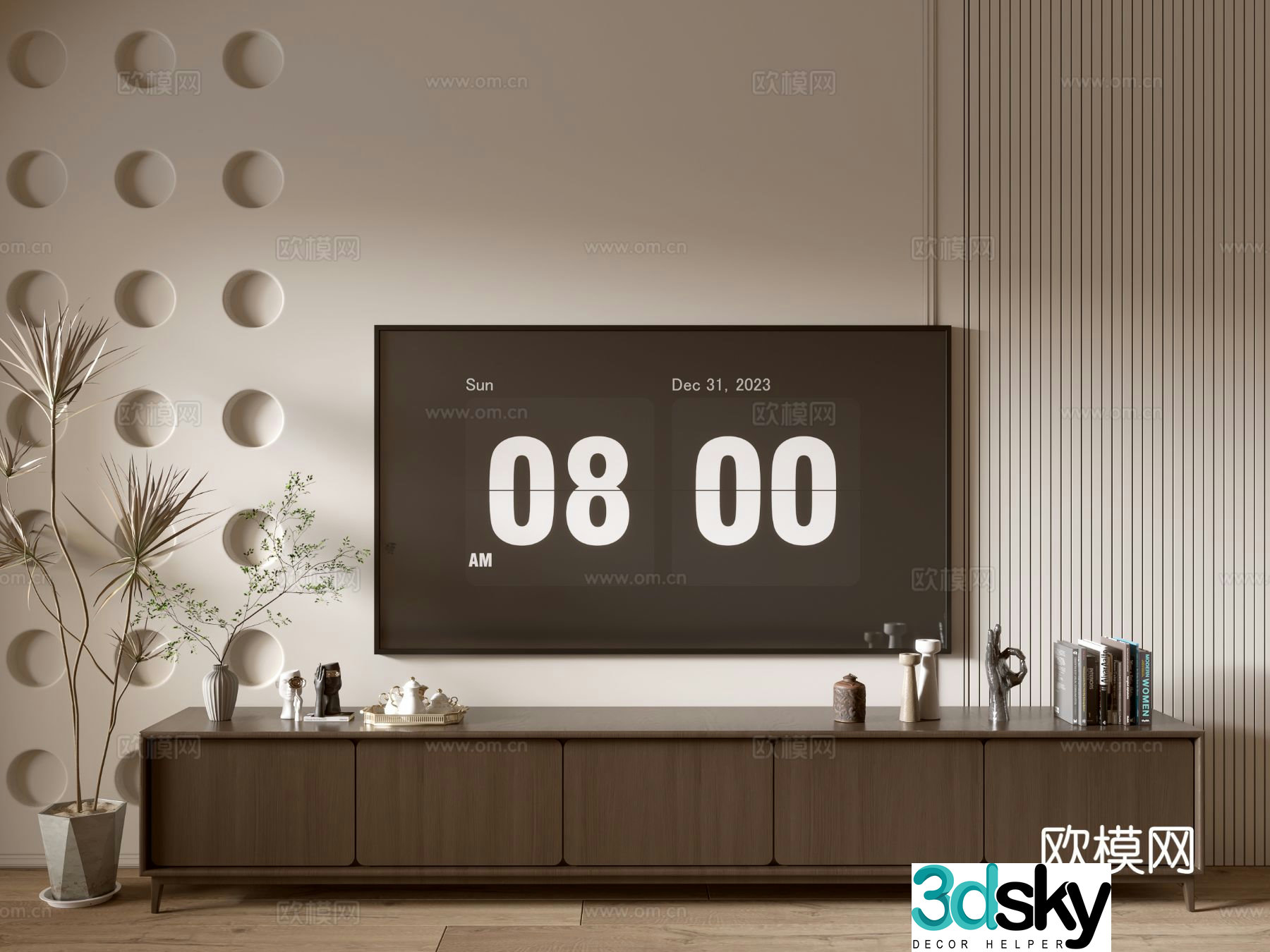 Modern TV cabinet 3d model