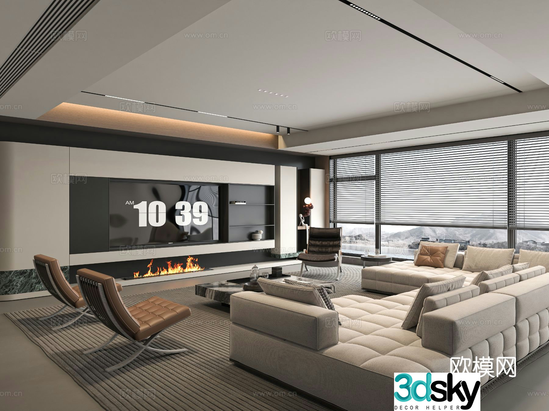 Italian living room 3d model