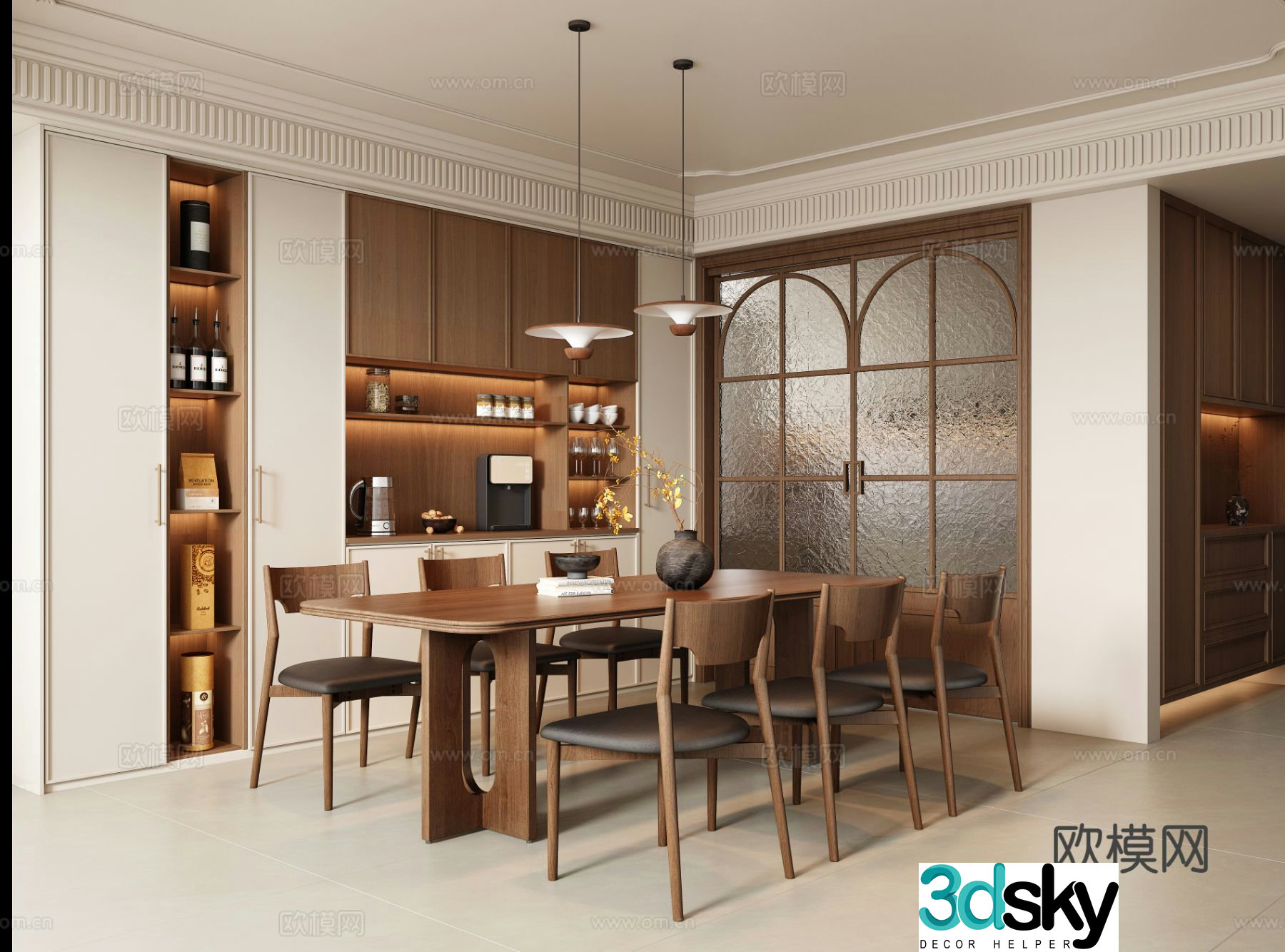 Medieval style restaurant 3d model