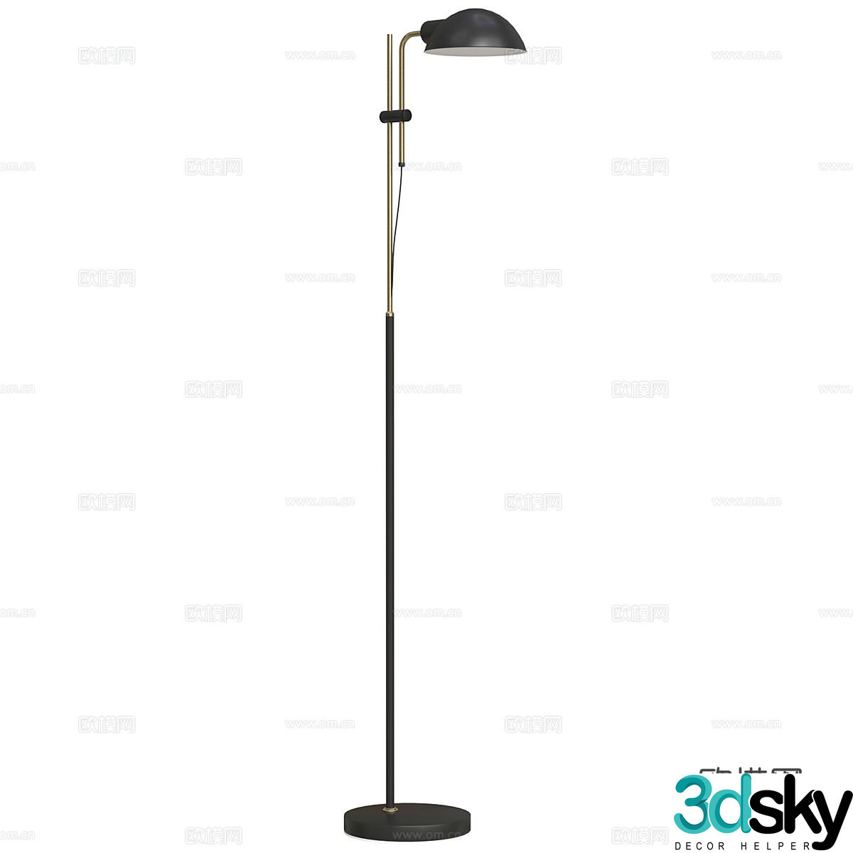 Modern minimalist floor lamp 3d model