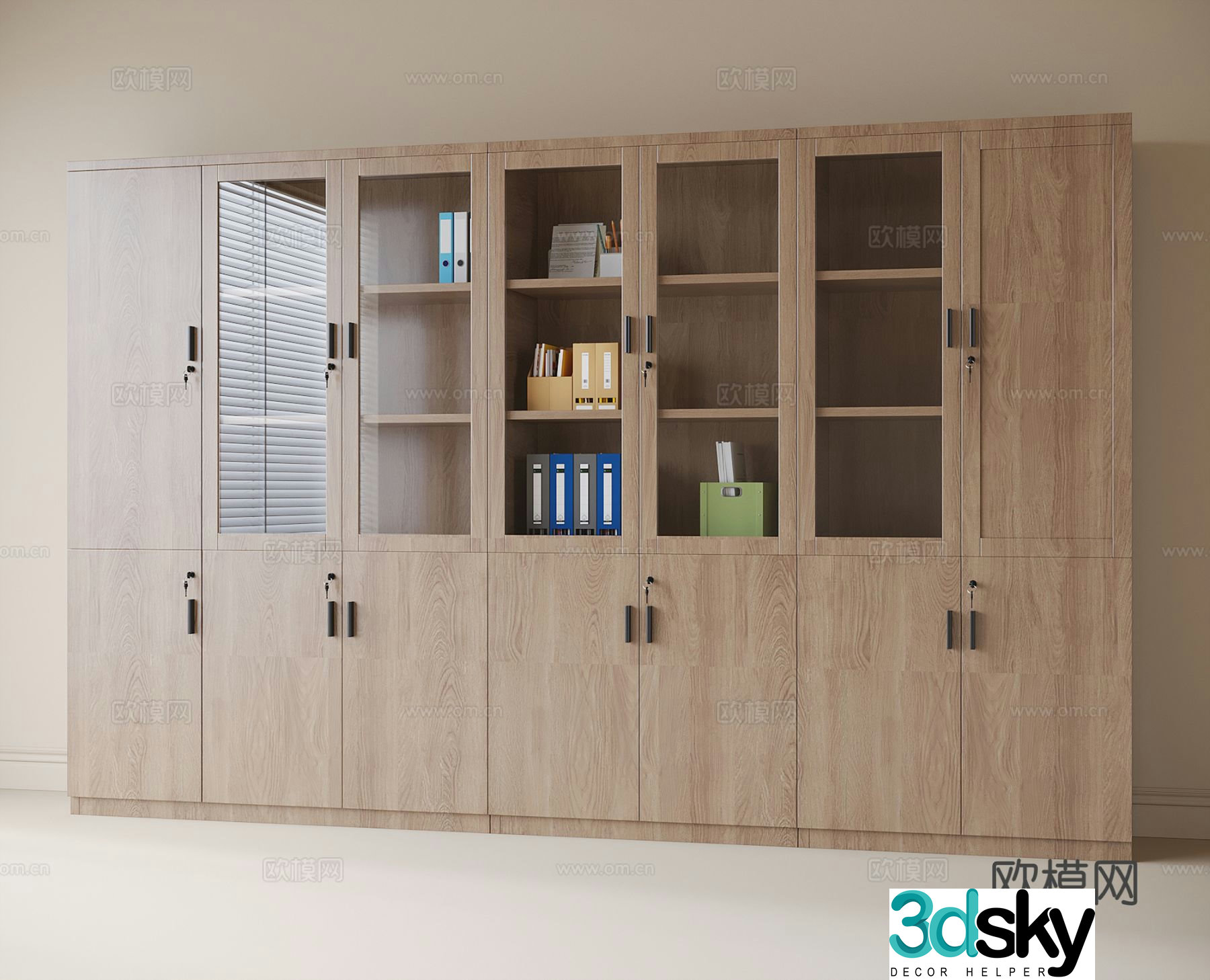 Modern filing cabinet filing cabinet 3d model