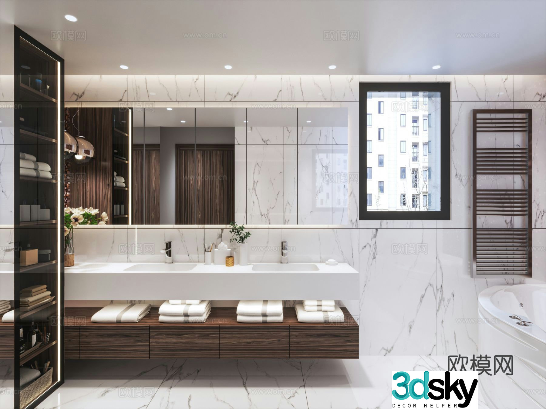 Modern bathroom 3d model