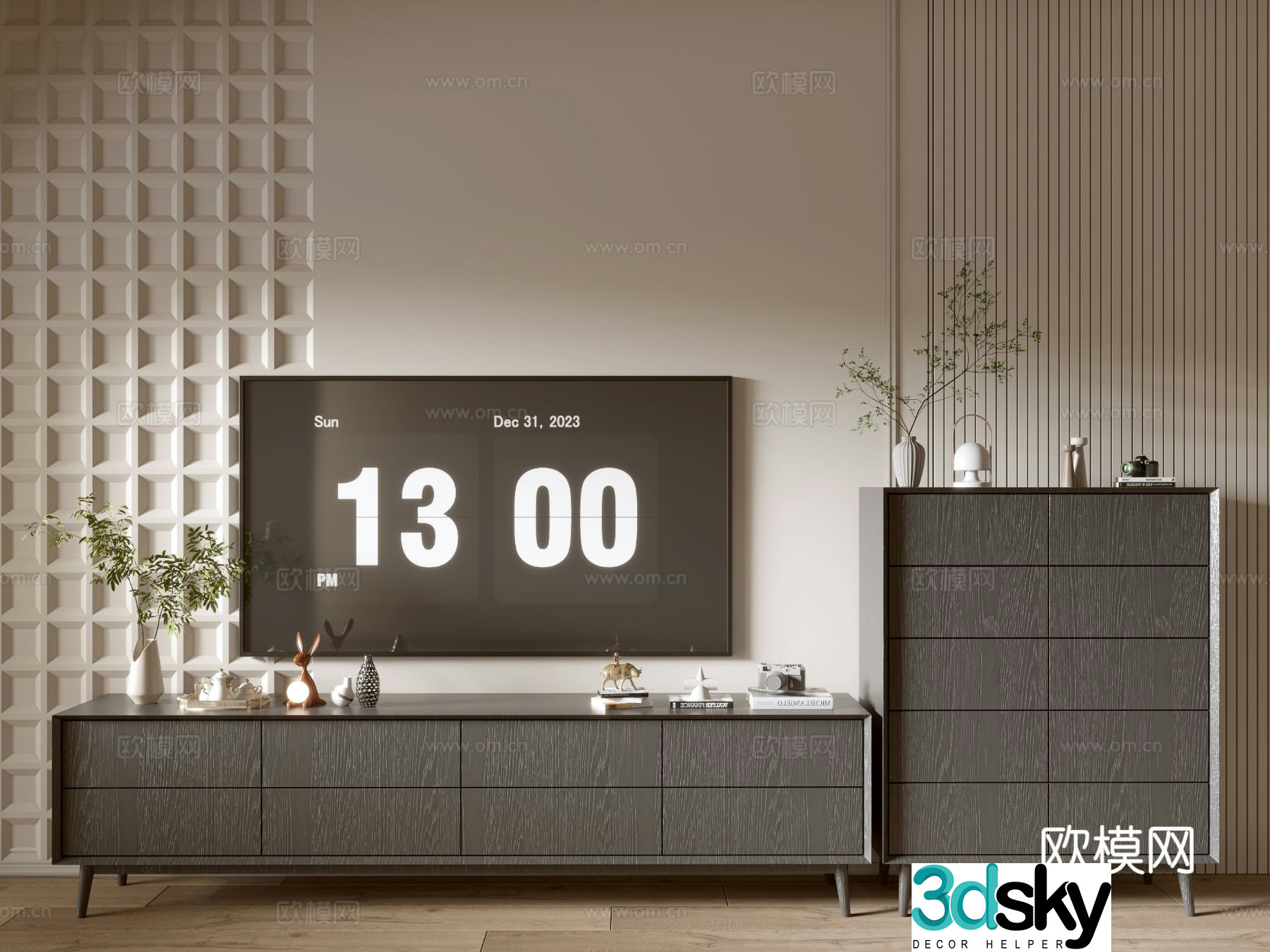 Modern TV cabinet 3d model