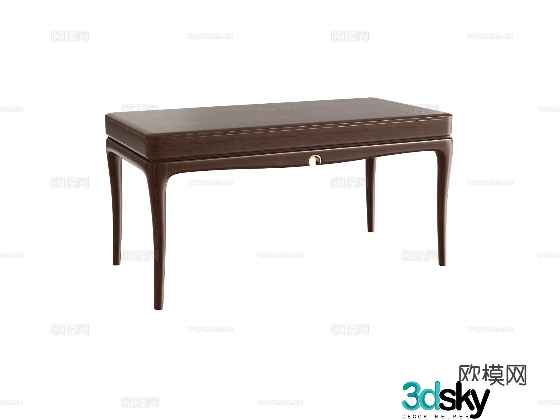 New Chinese style writing desk desk 3d model