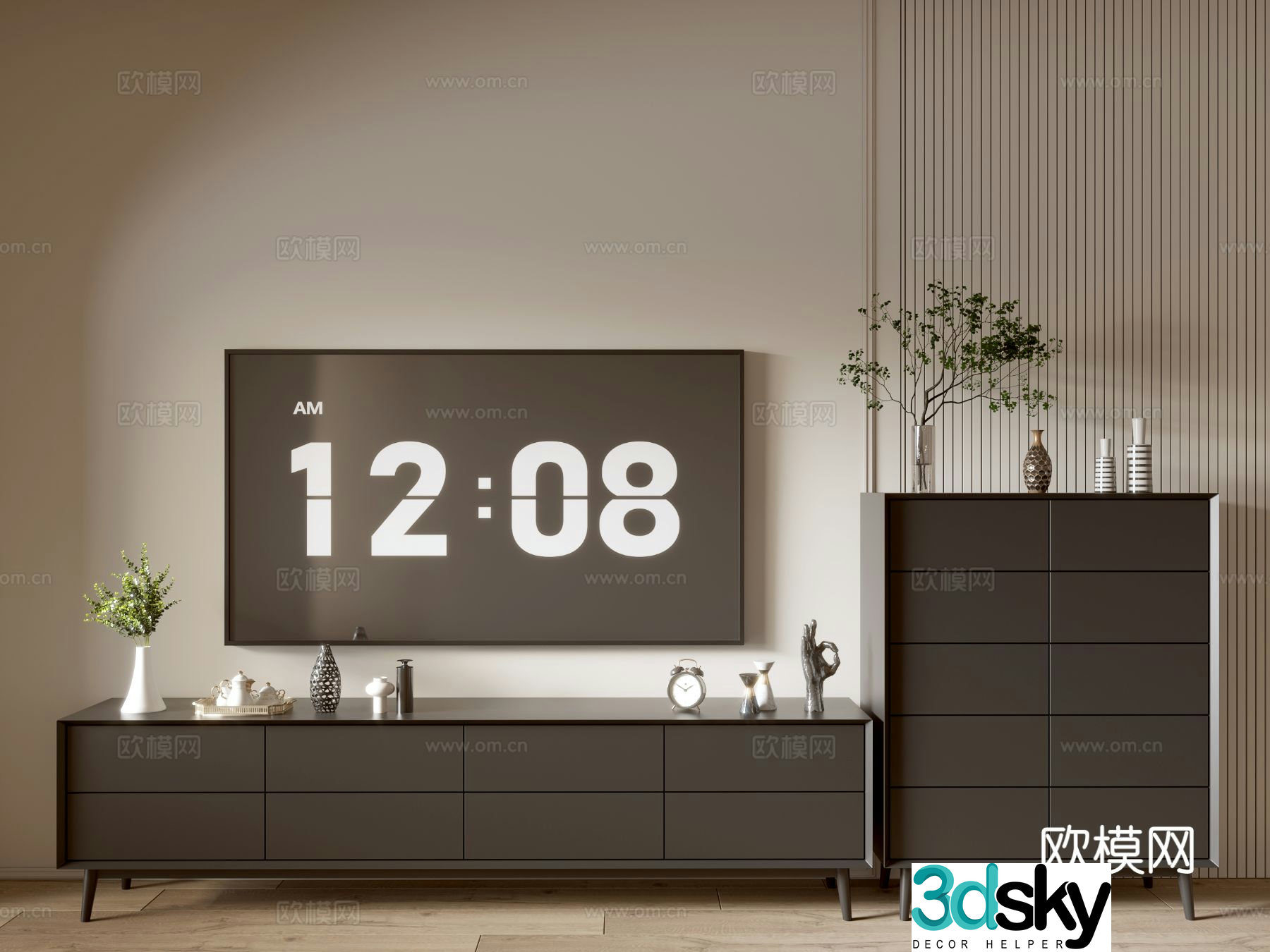 Modern TV cabinet 3d model