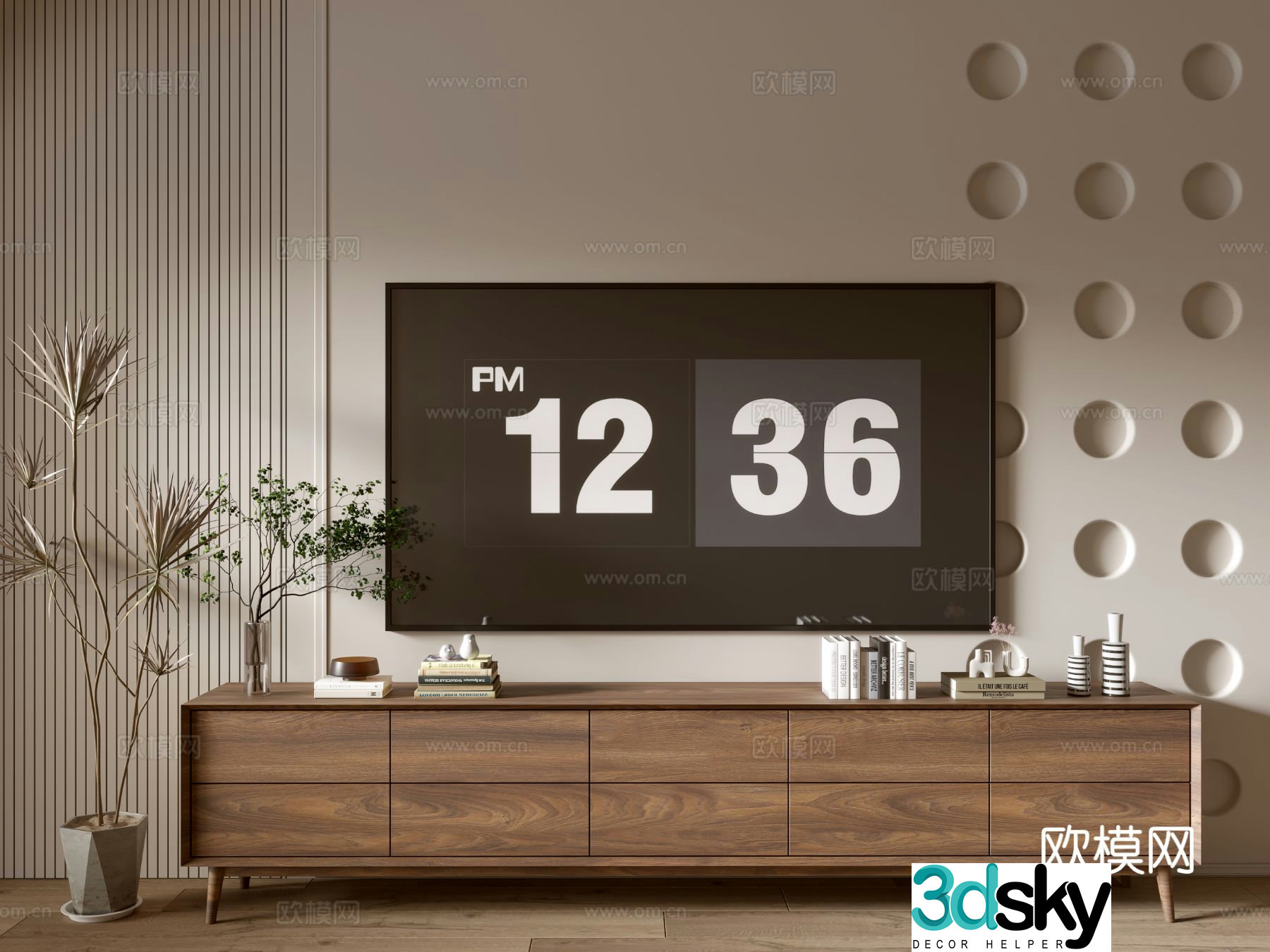 Modern TV cabinet 3d model
