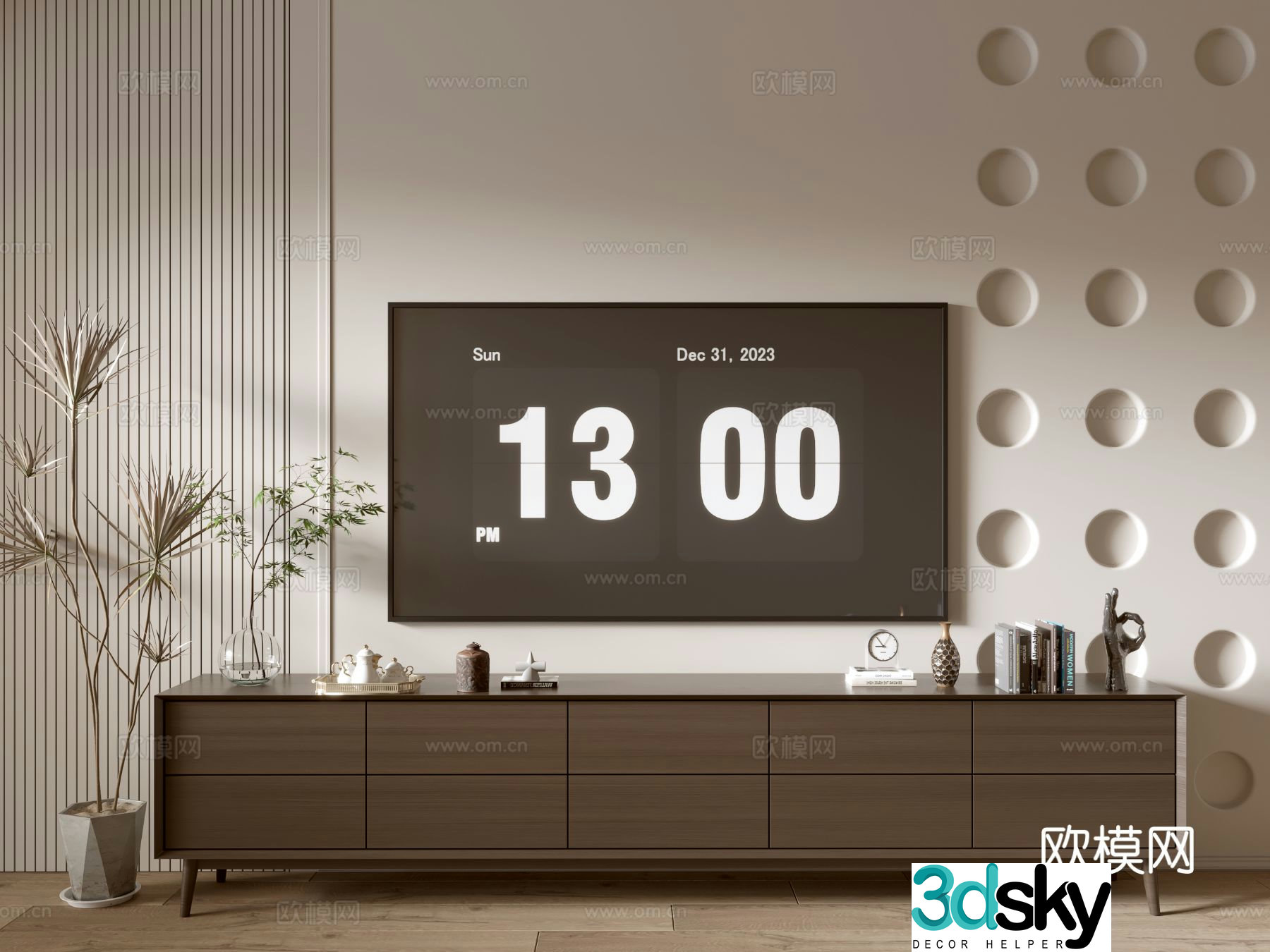 Modern TV cabinet 3d model
