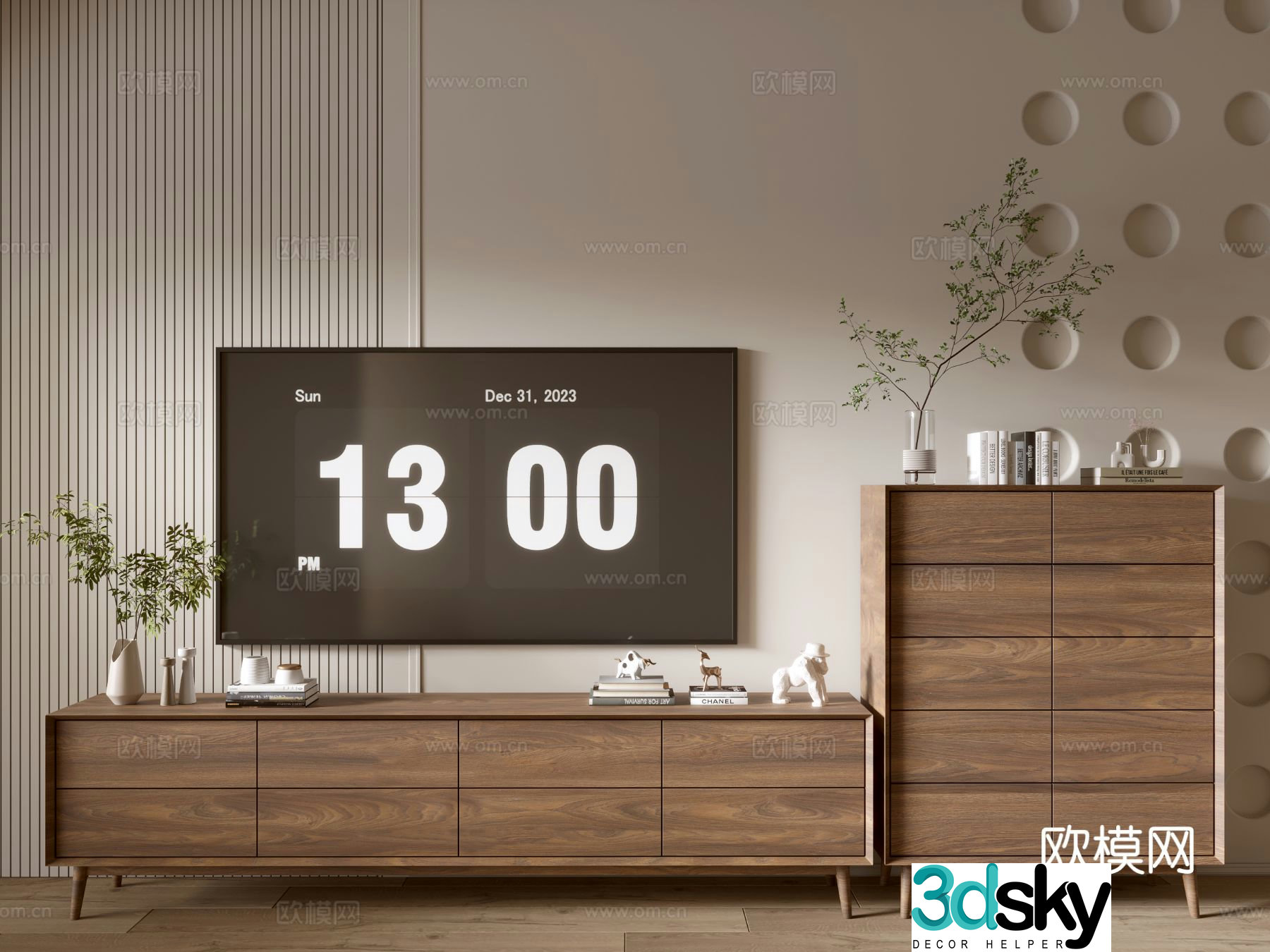 Modern TV cabinet 3d model
