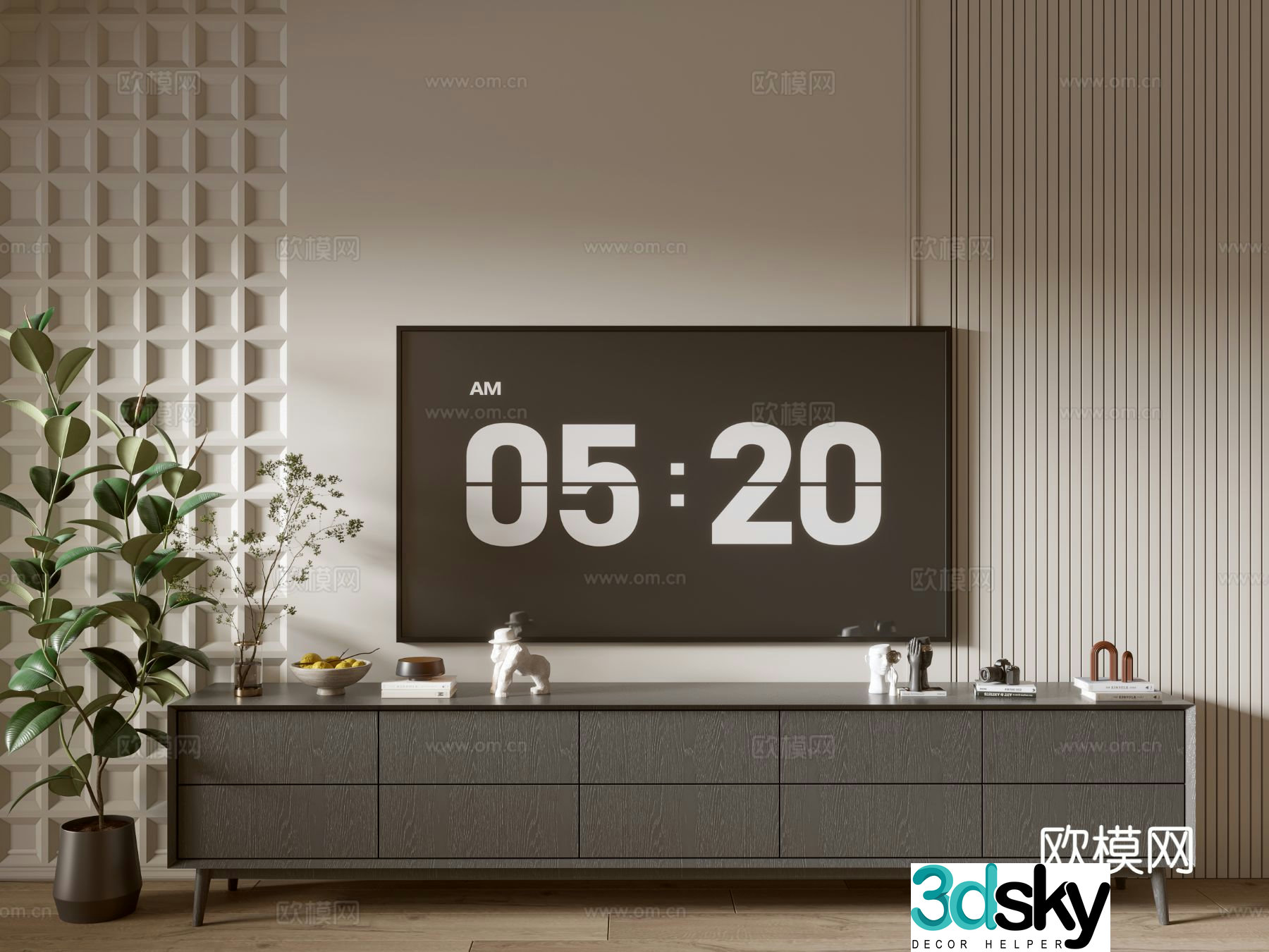 Modern TV cabinet 3d model