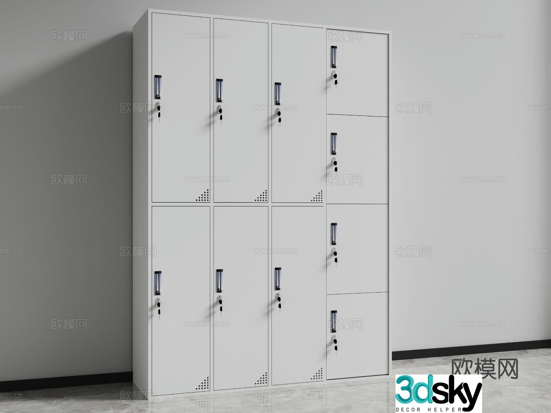 Modern filing cabinet storage cabinet steel cabinet iron cabinet 3d model