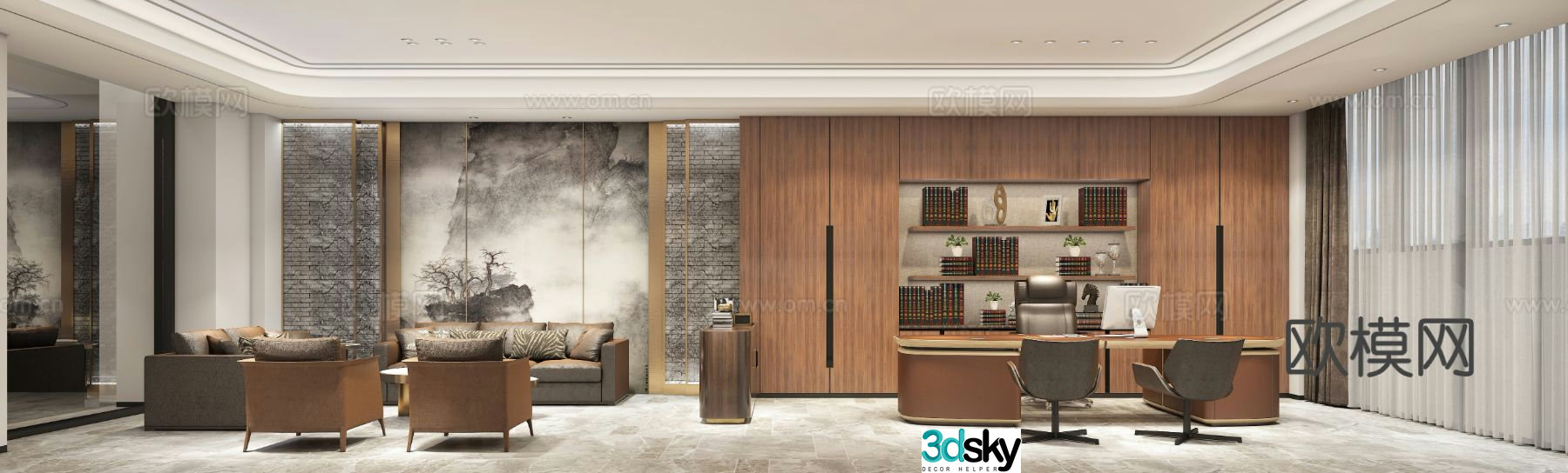 General Manager’s Room Chairman’s Room 3D model